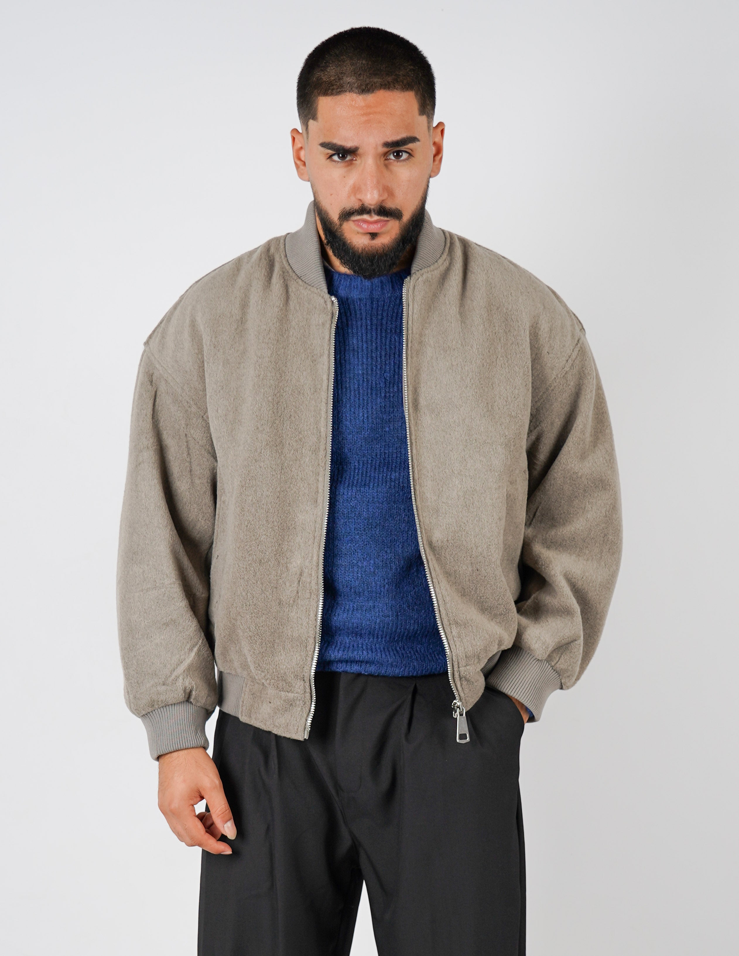 GIUBBINO CROP IN LANA oversize