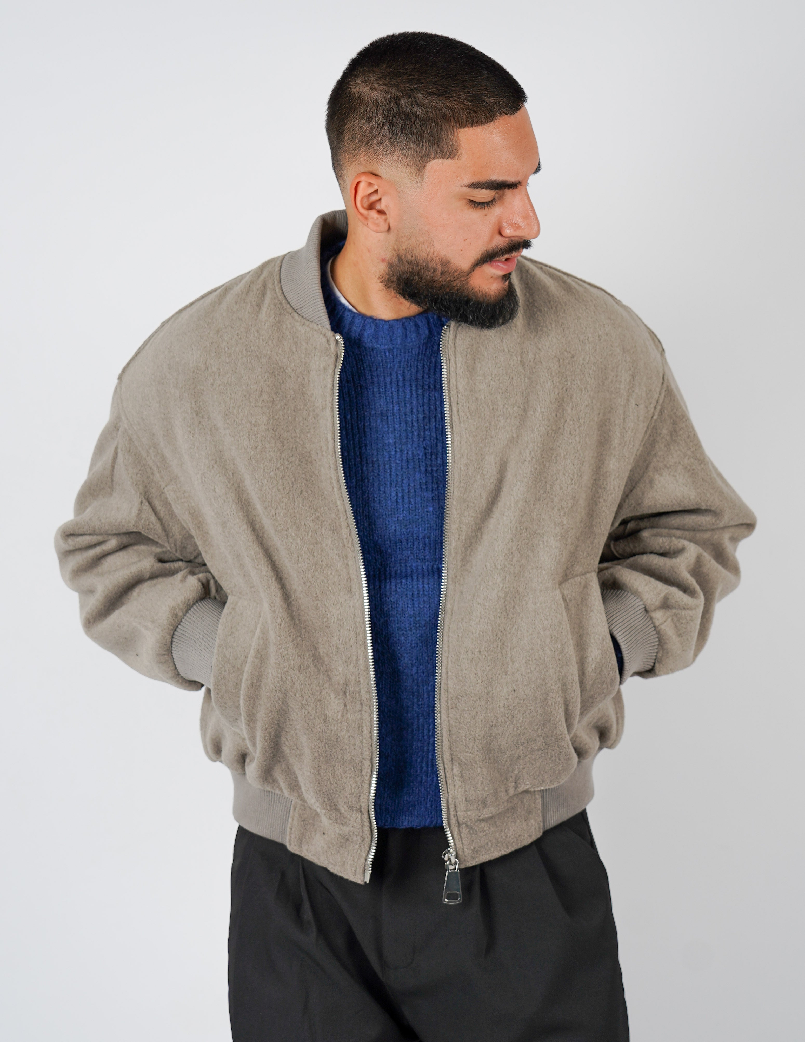 GIUBBINO CROP IN LANA oversize