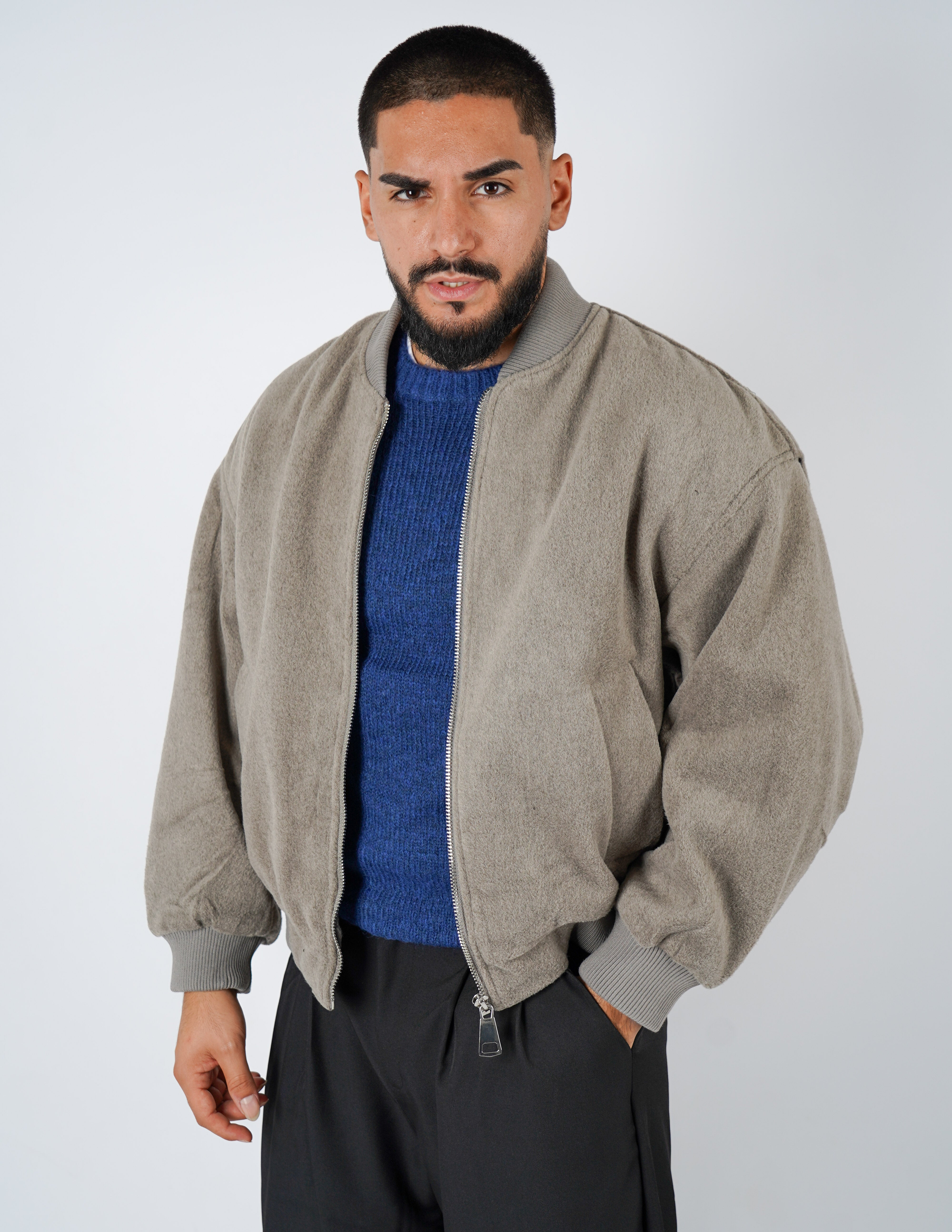 GIUBBINO CROP IN LANA oversize