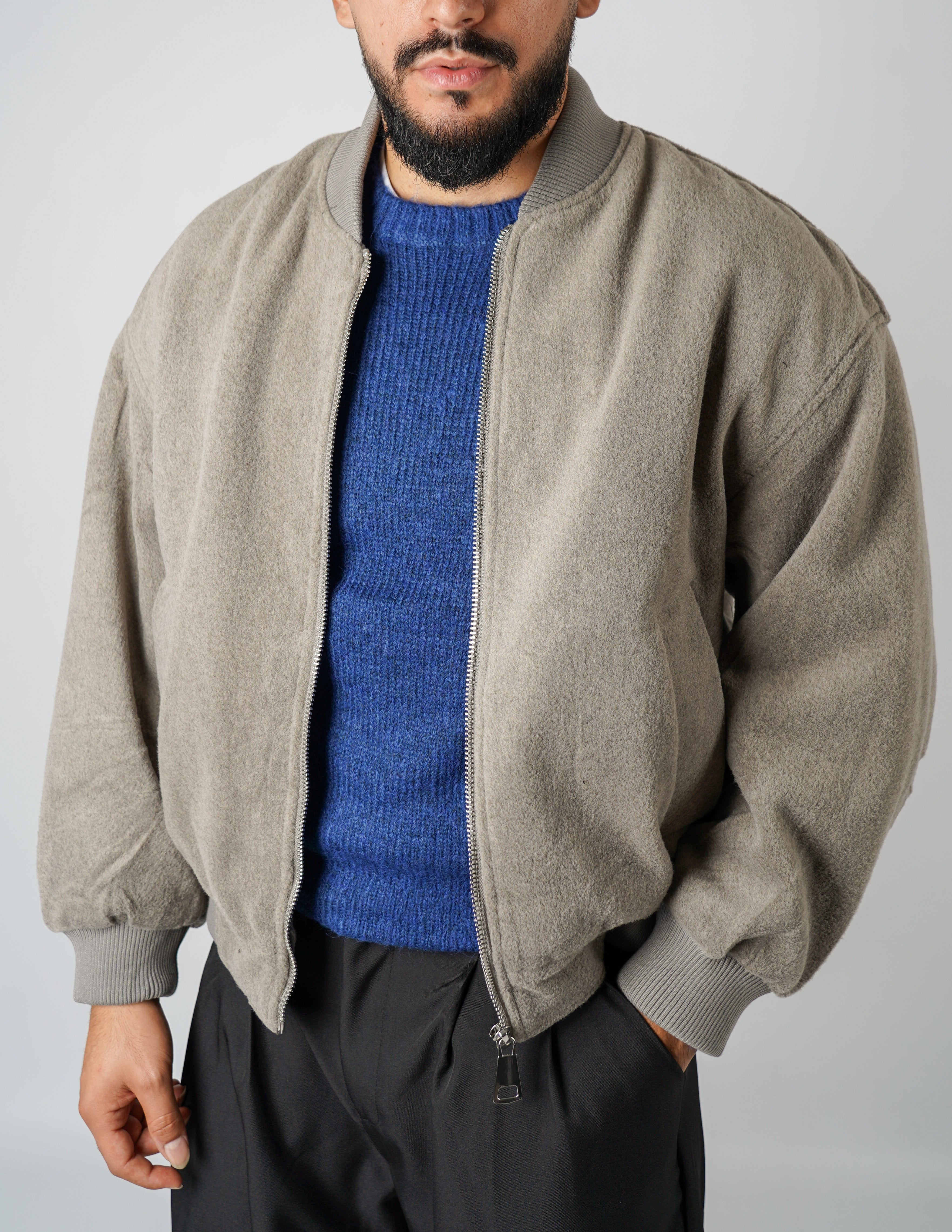 GIUBBINO CROP IN LANA oversize