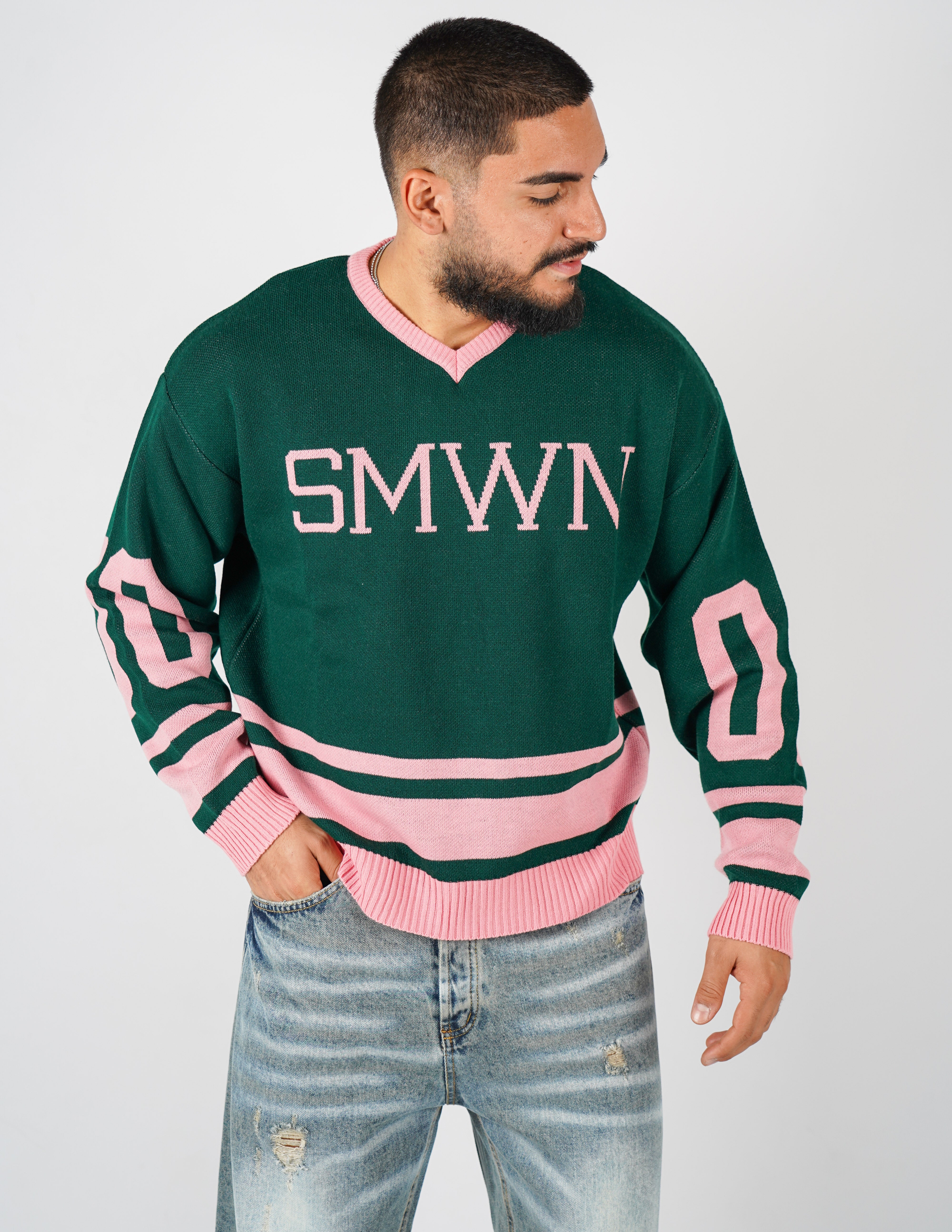 MAGLIA A PUNTA CON SCRITTE