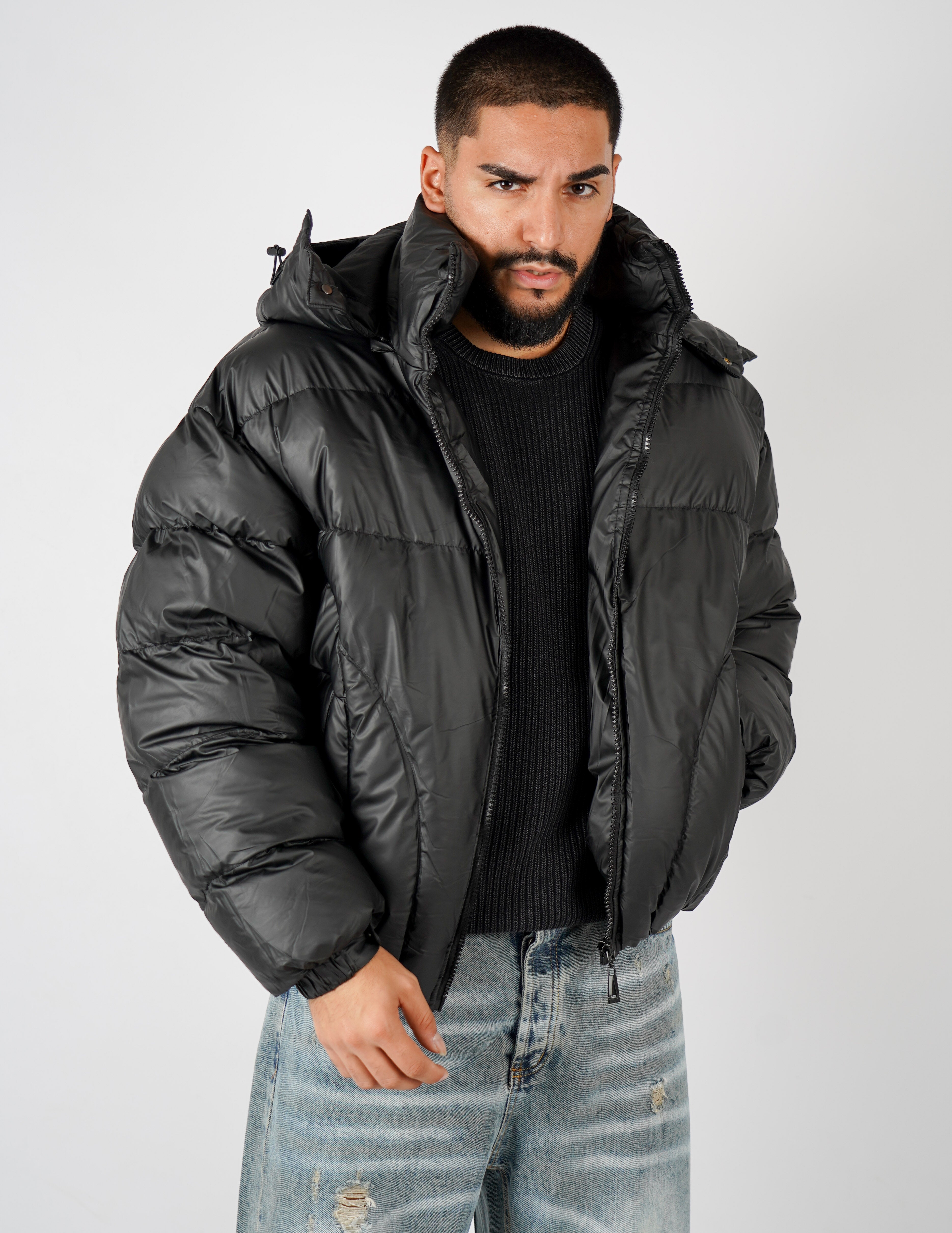 BOMBER CON CAPPUCCIO CROP FIT