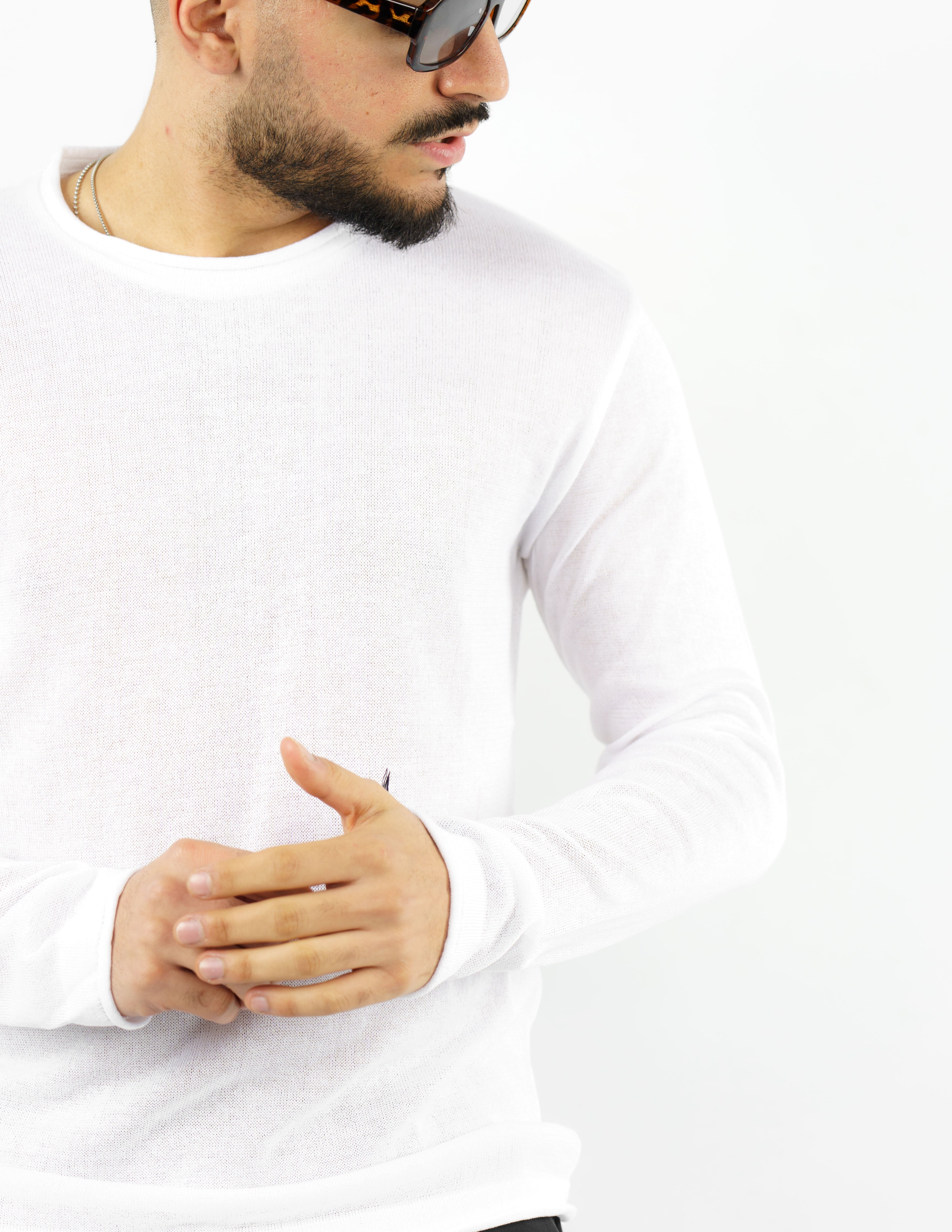 Maglia girocollo uomo manica lunga