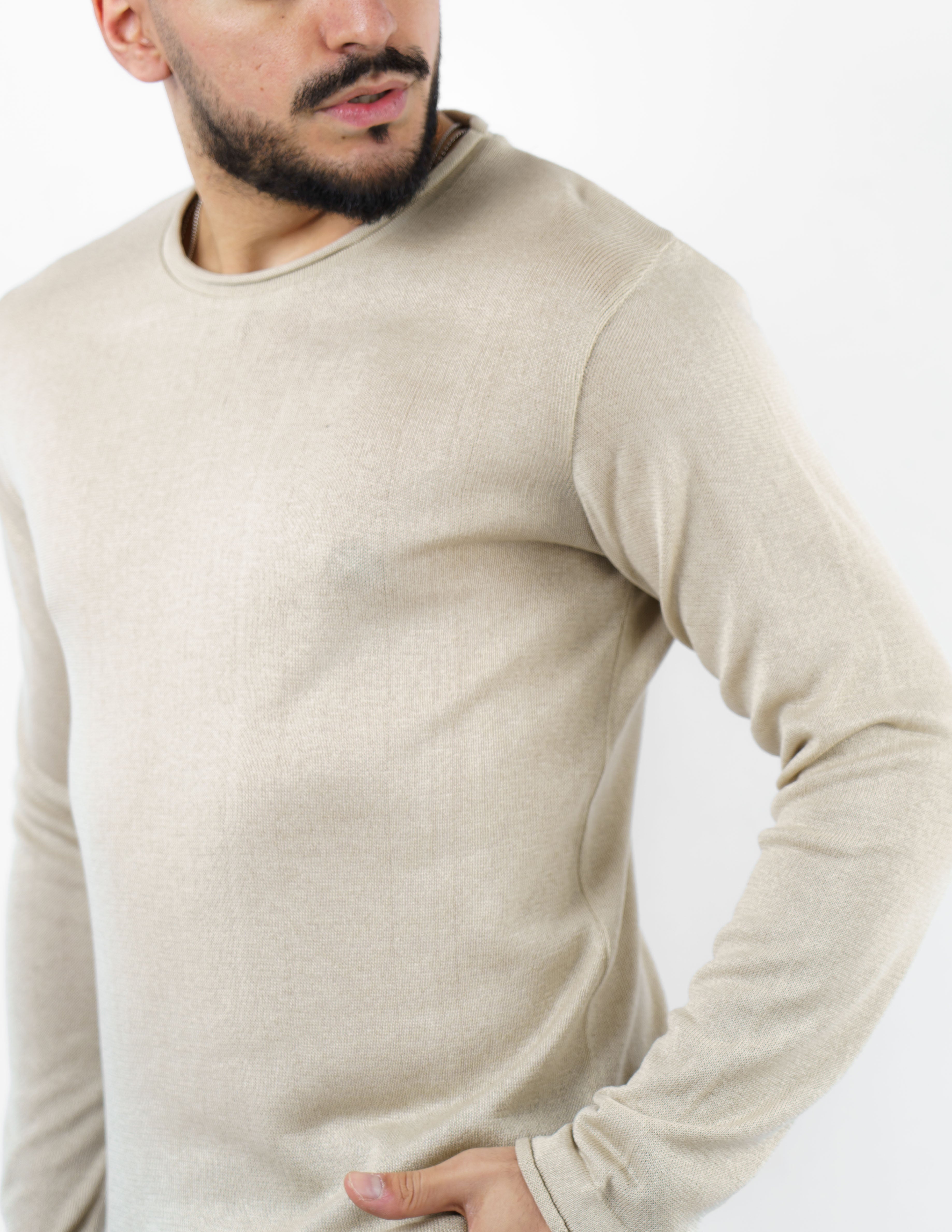 Maglia girocollo uomo manica lunga