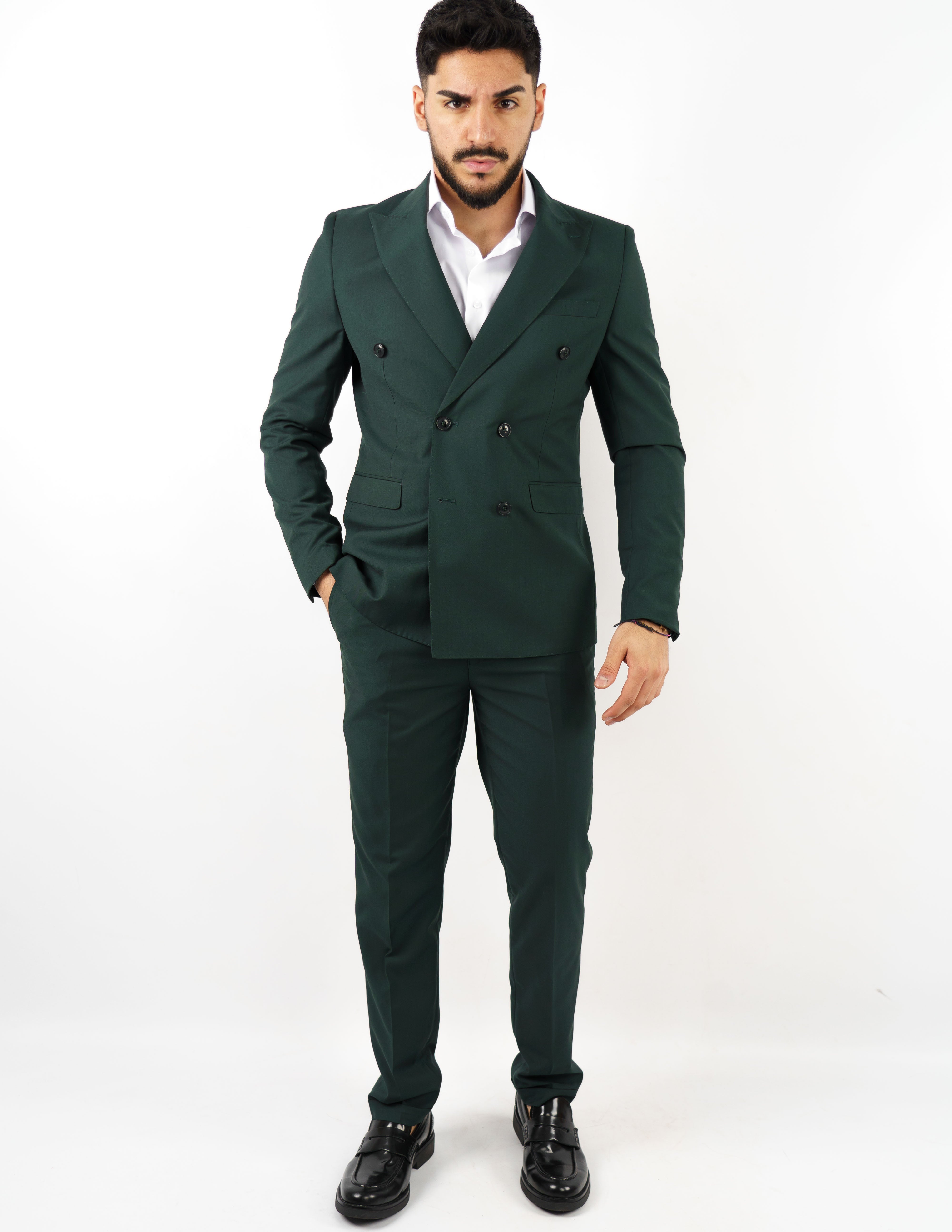 abito elegante doppiopetto in viscosa