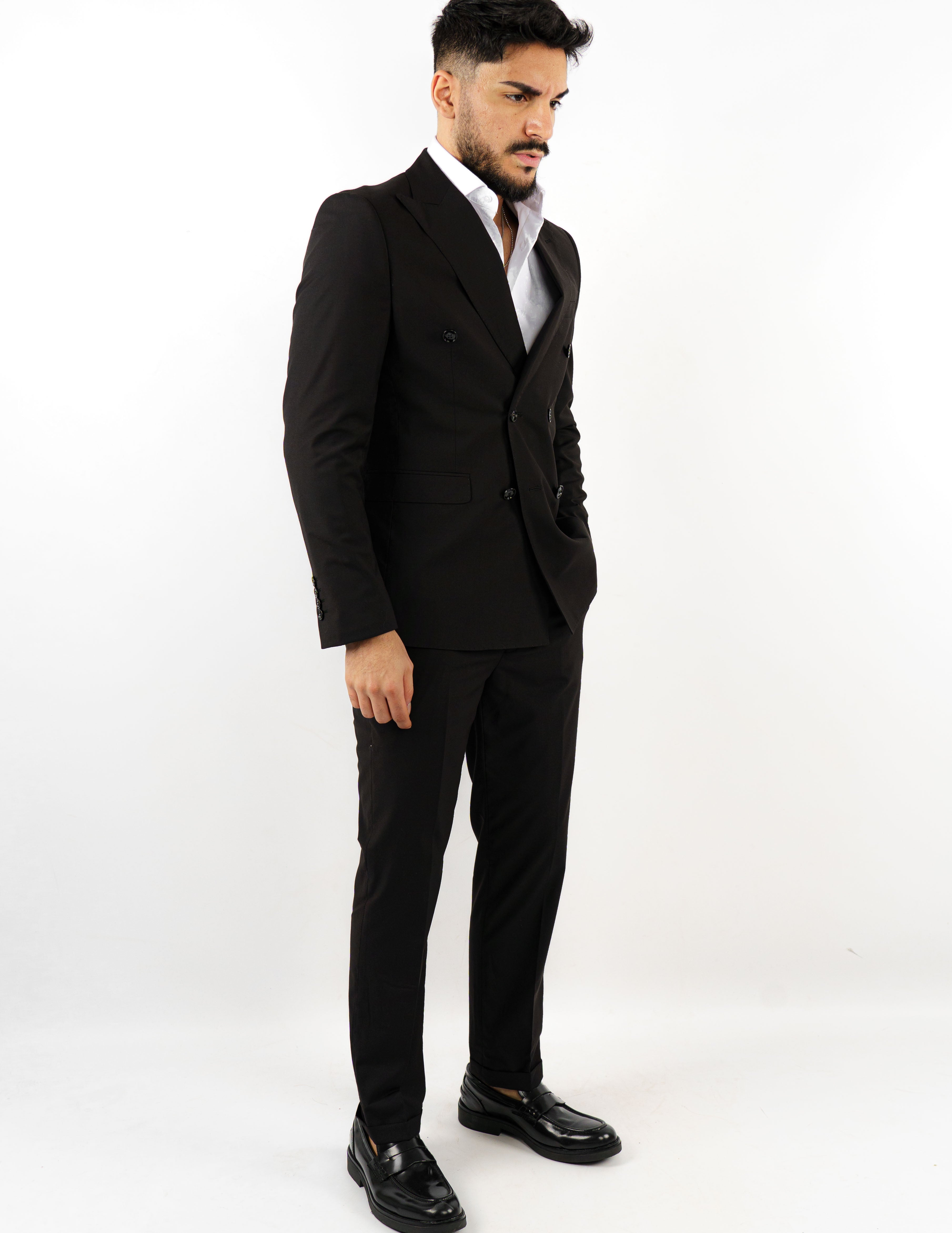 abito elegante doppiopetto in viscosa