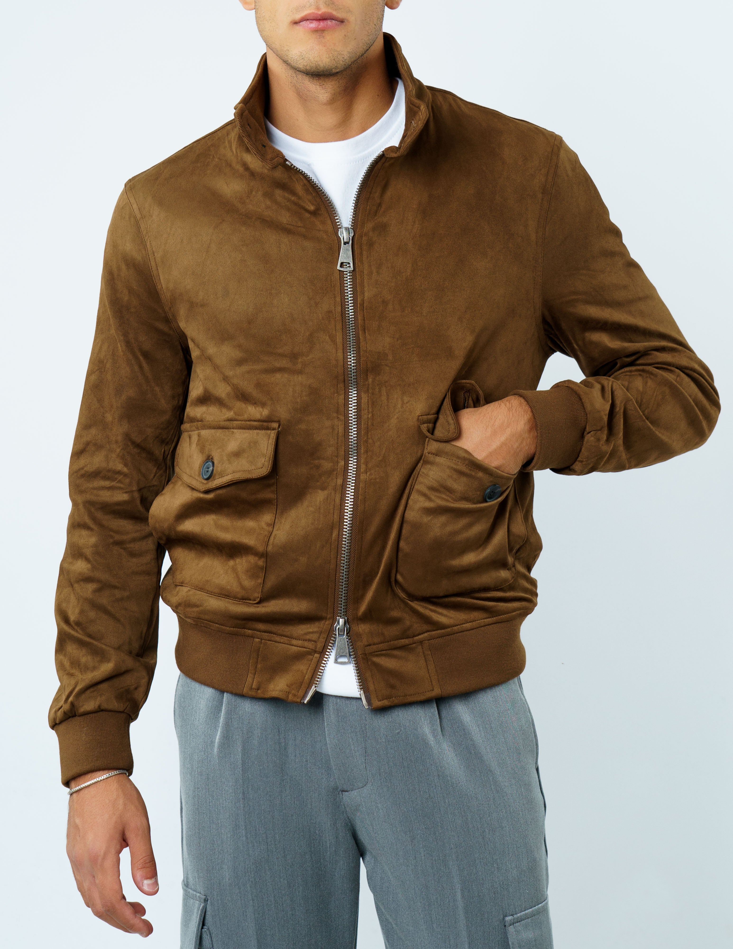 GIUBBINO IN CAMOSCIO CON COLLO