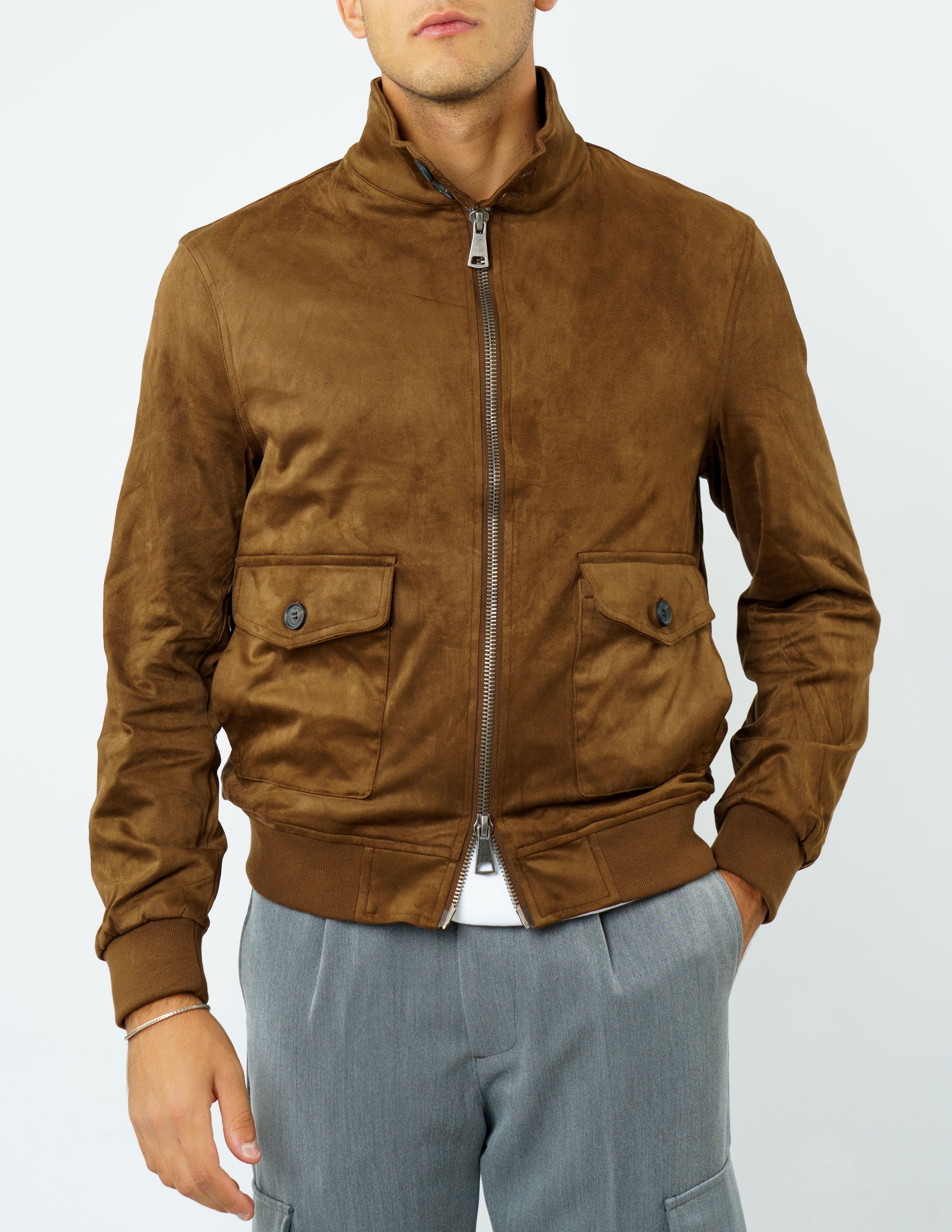 GIUBBINO IN CAMOSCIO CON COLLO