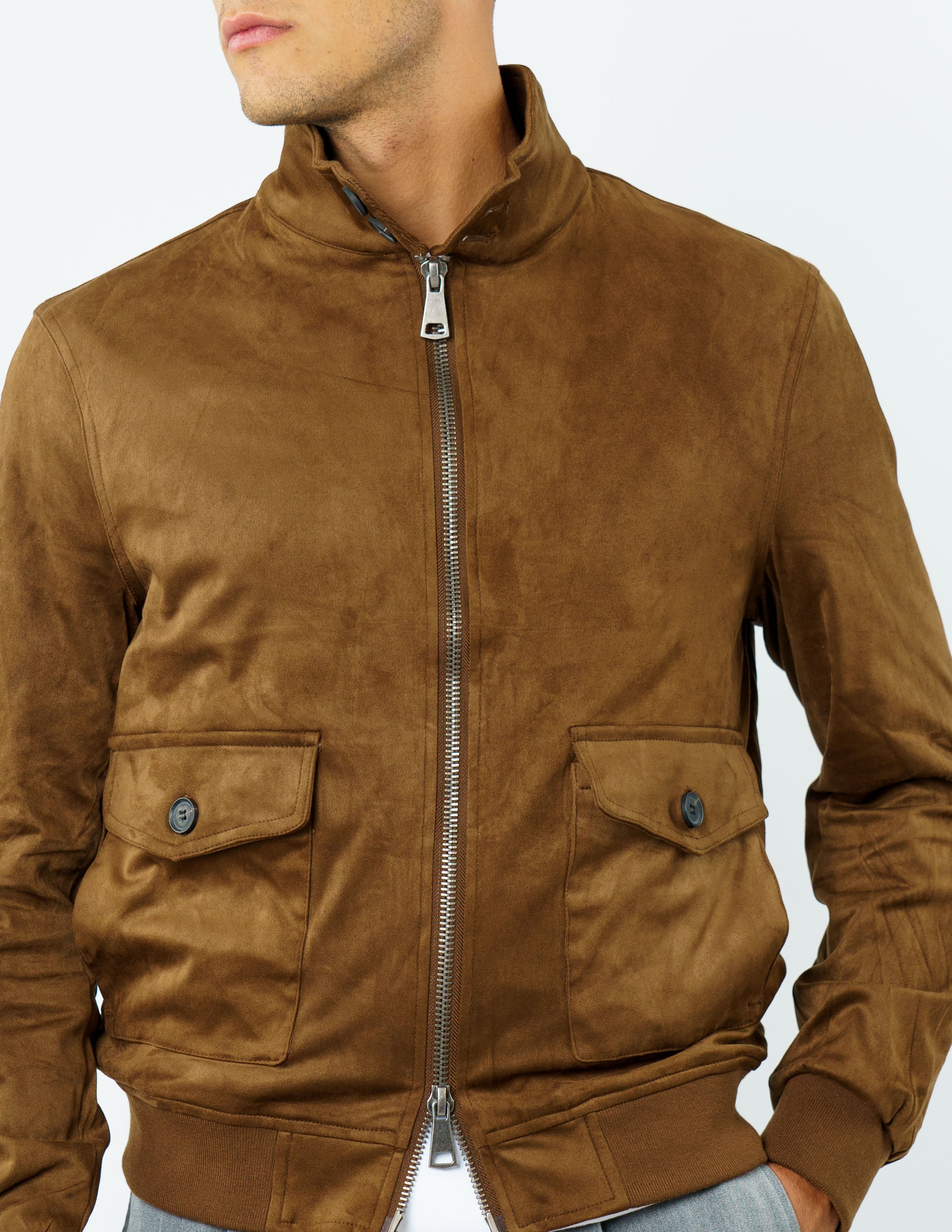 GIUBBINO IN CAMOSCIO CON COLLO