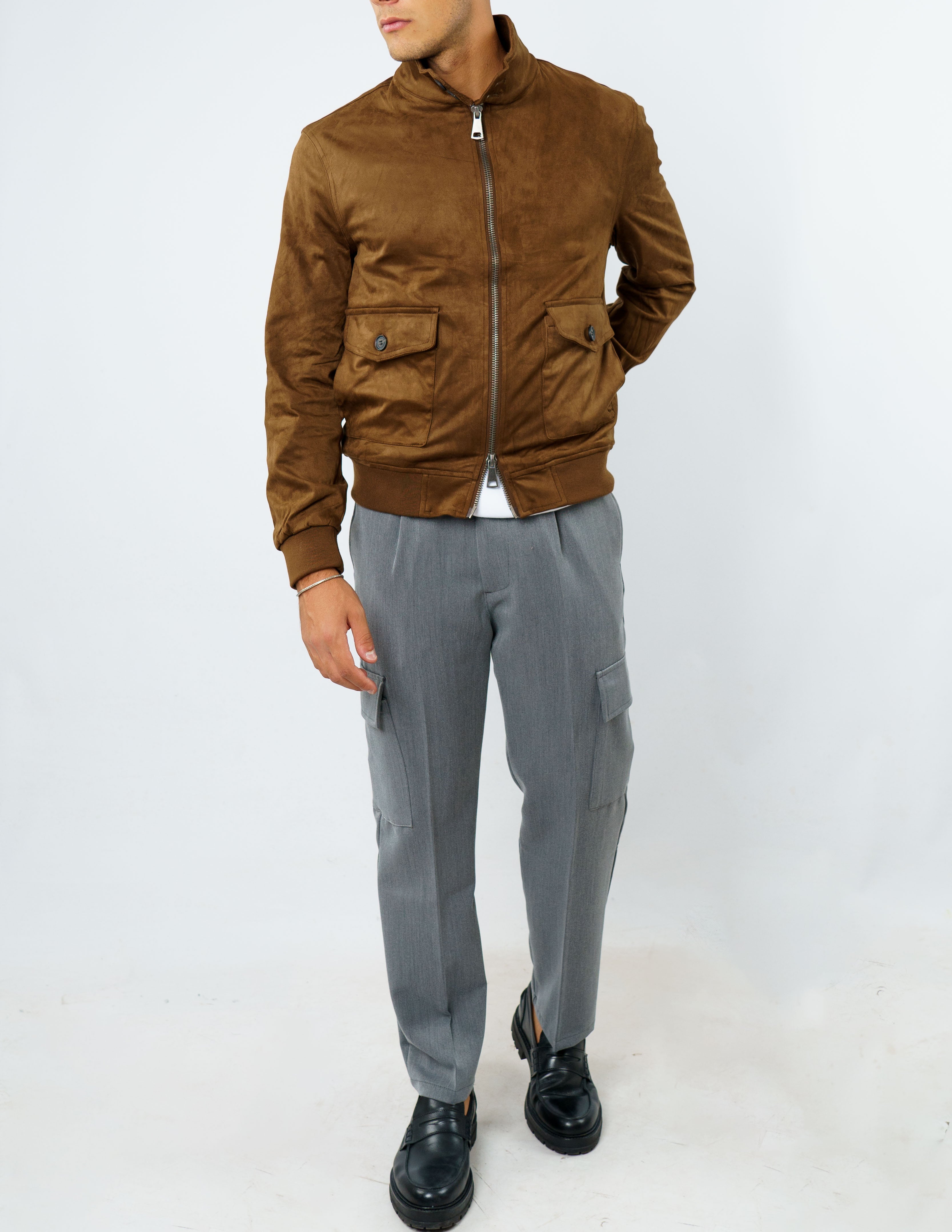 GIUBBINO IN CAMOSCIO CON COLLO