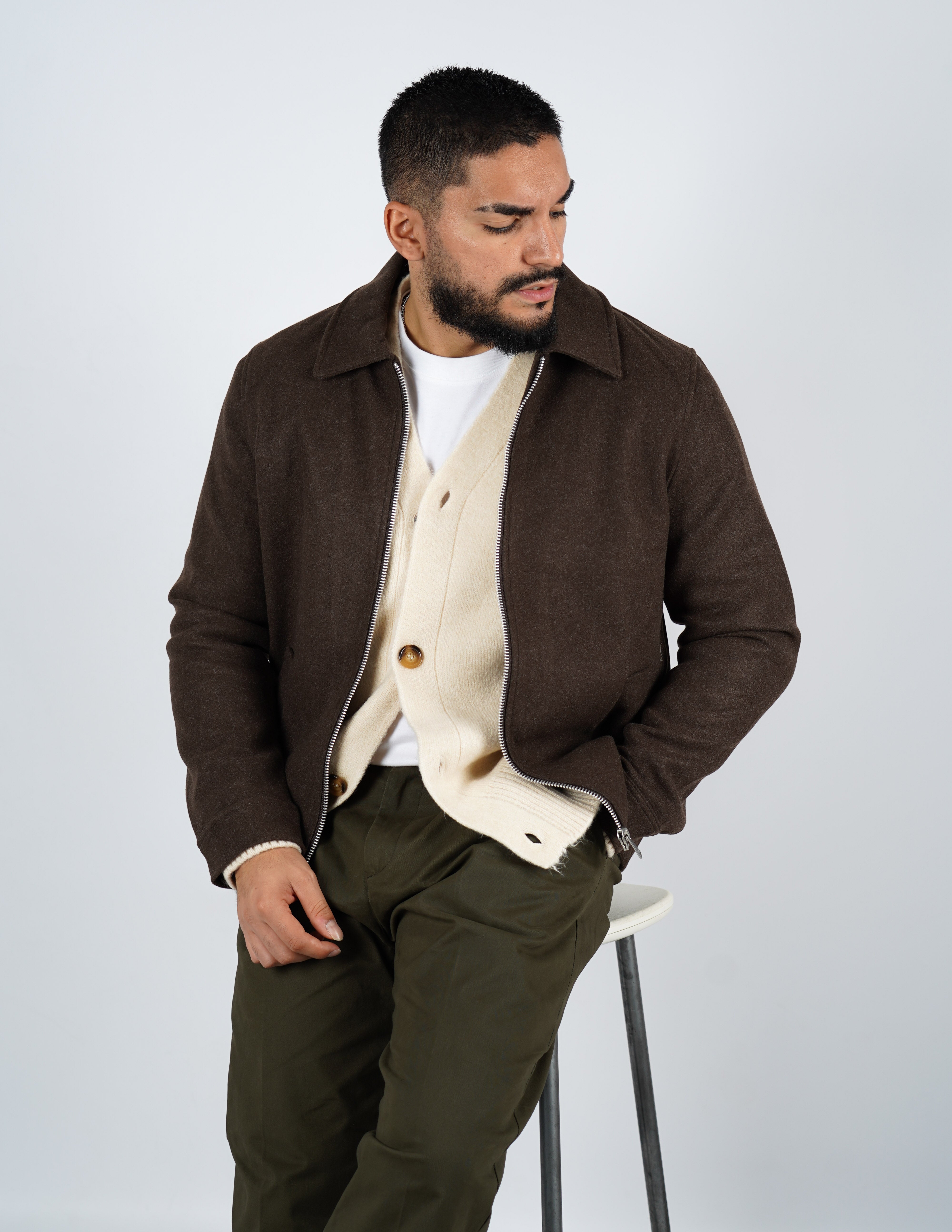 cappottino uomo con zip