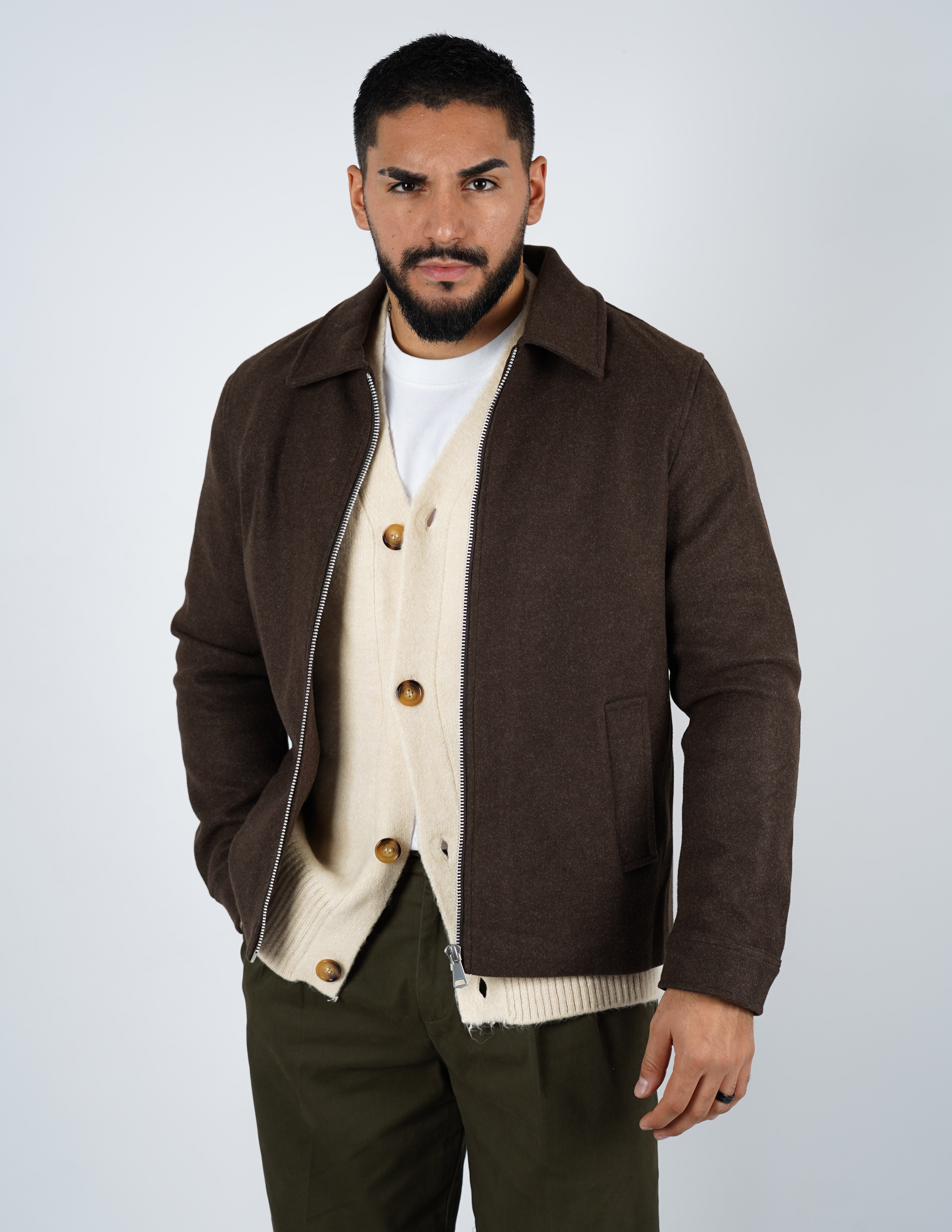 cappottino uomo con zip