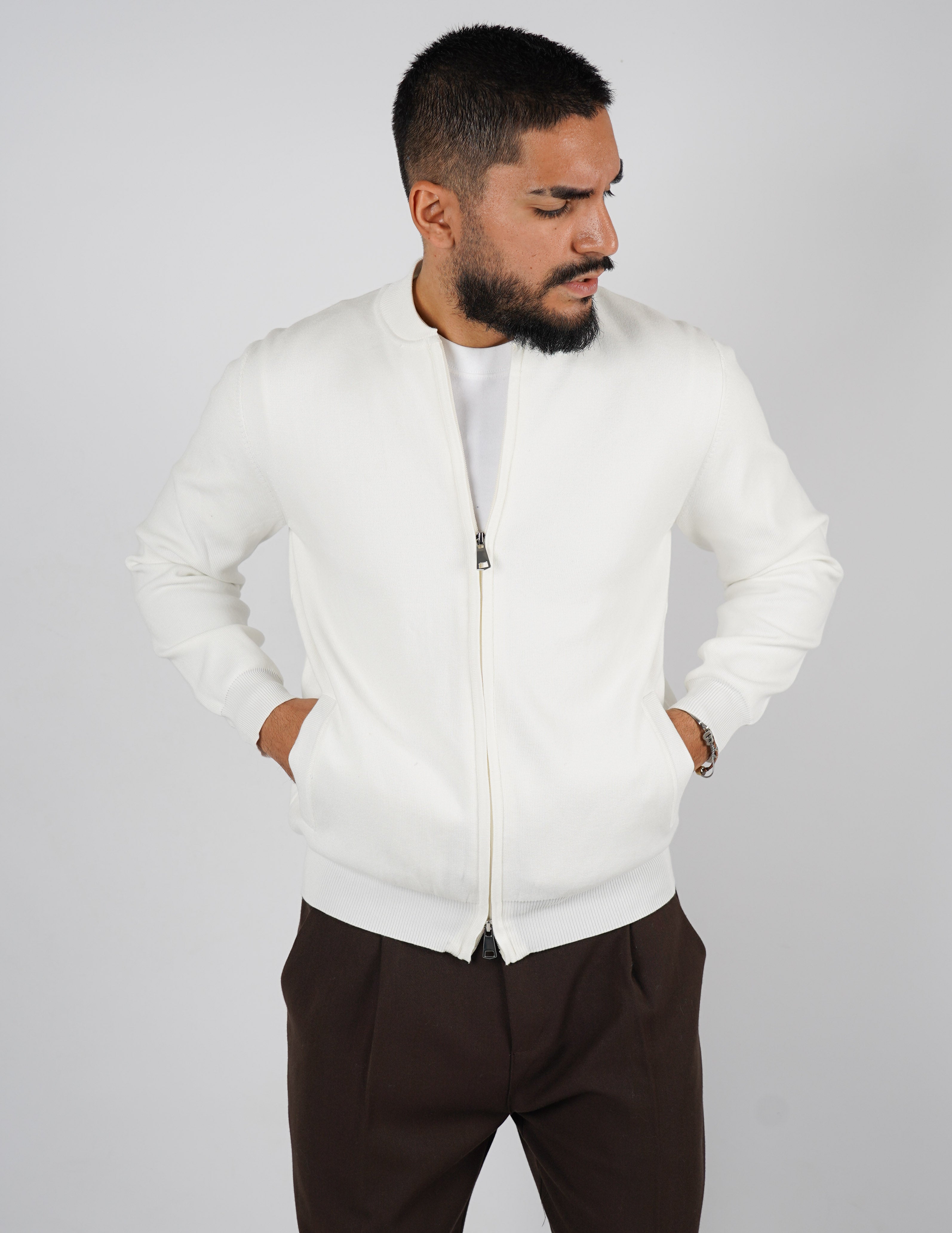 cardigan college con zip