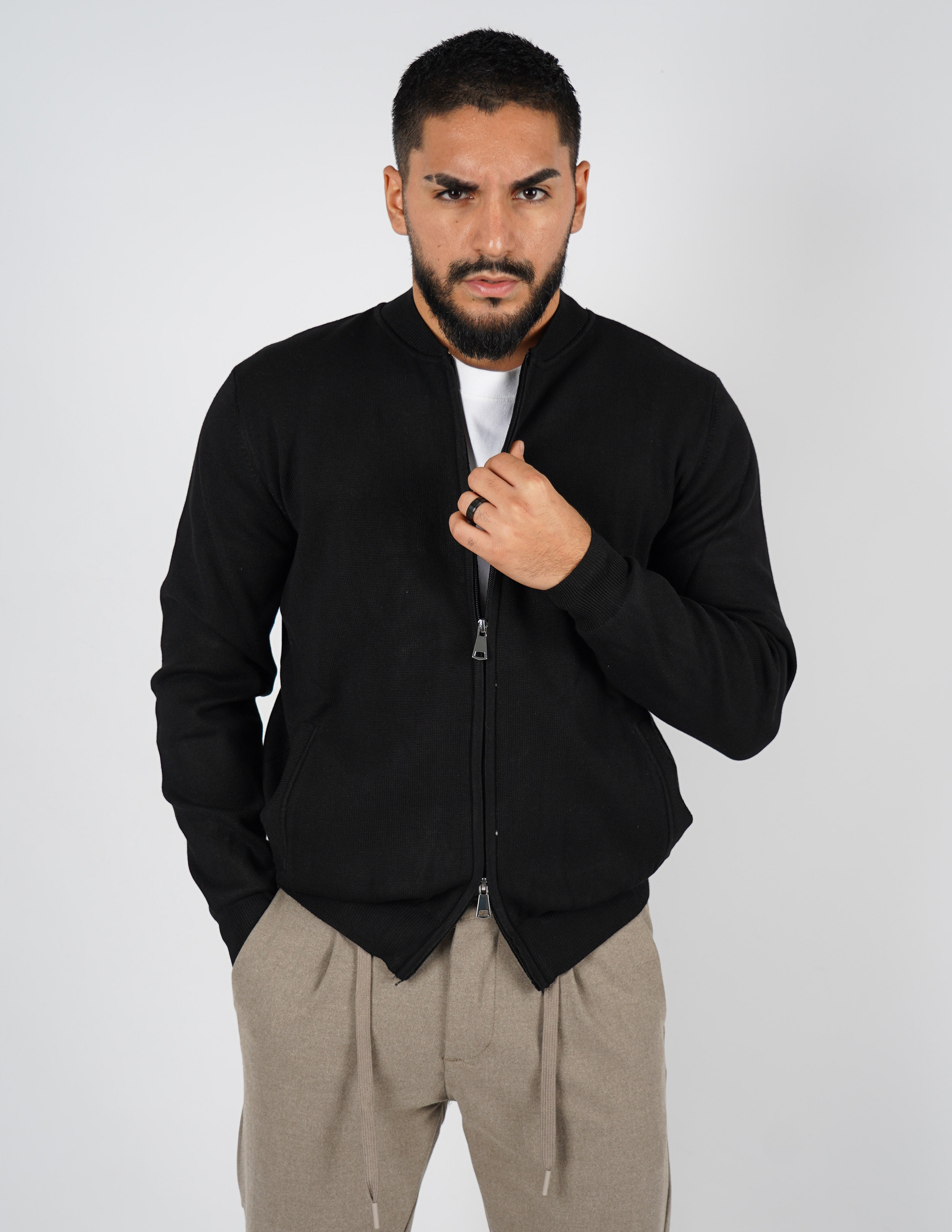 cardigan college con zip