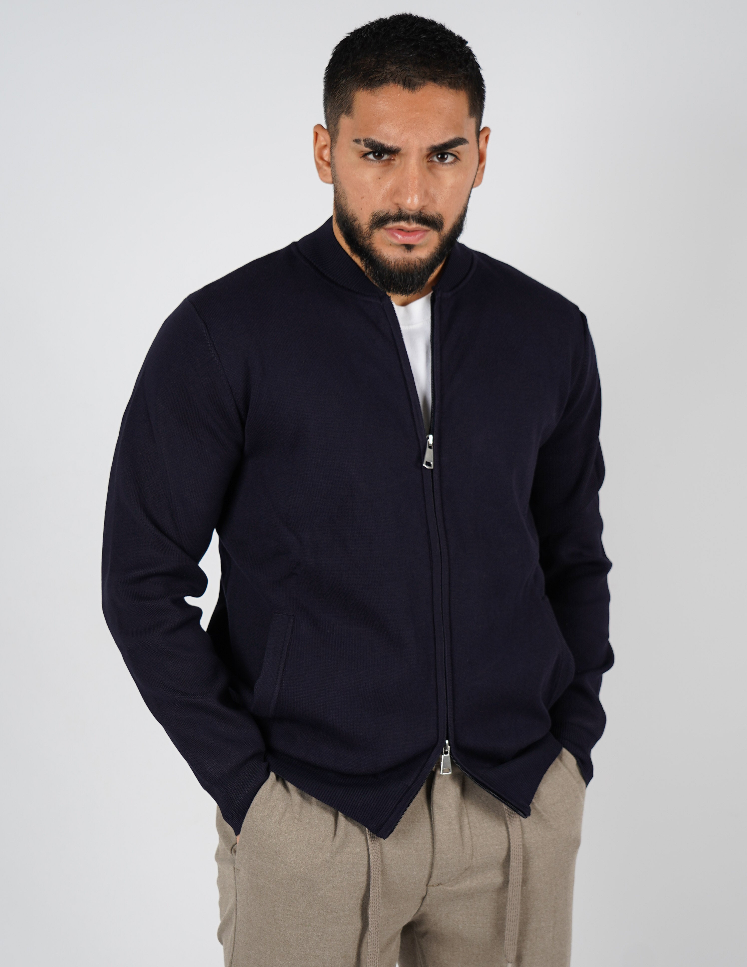 cardigan college con zip