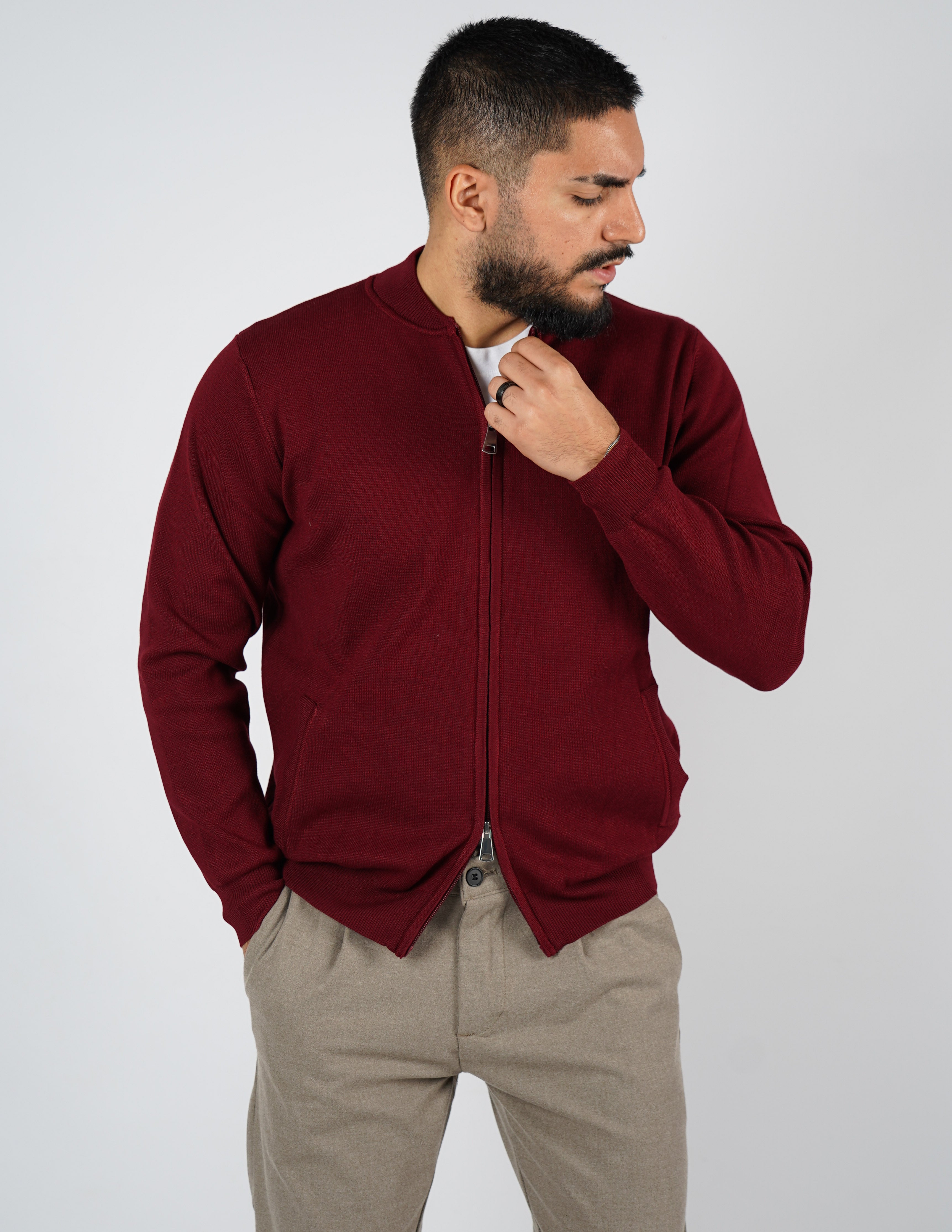 cardigan college con zip