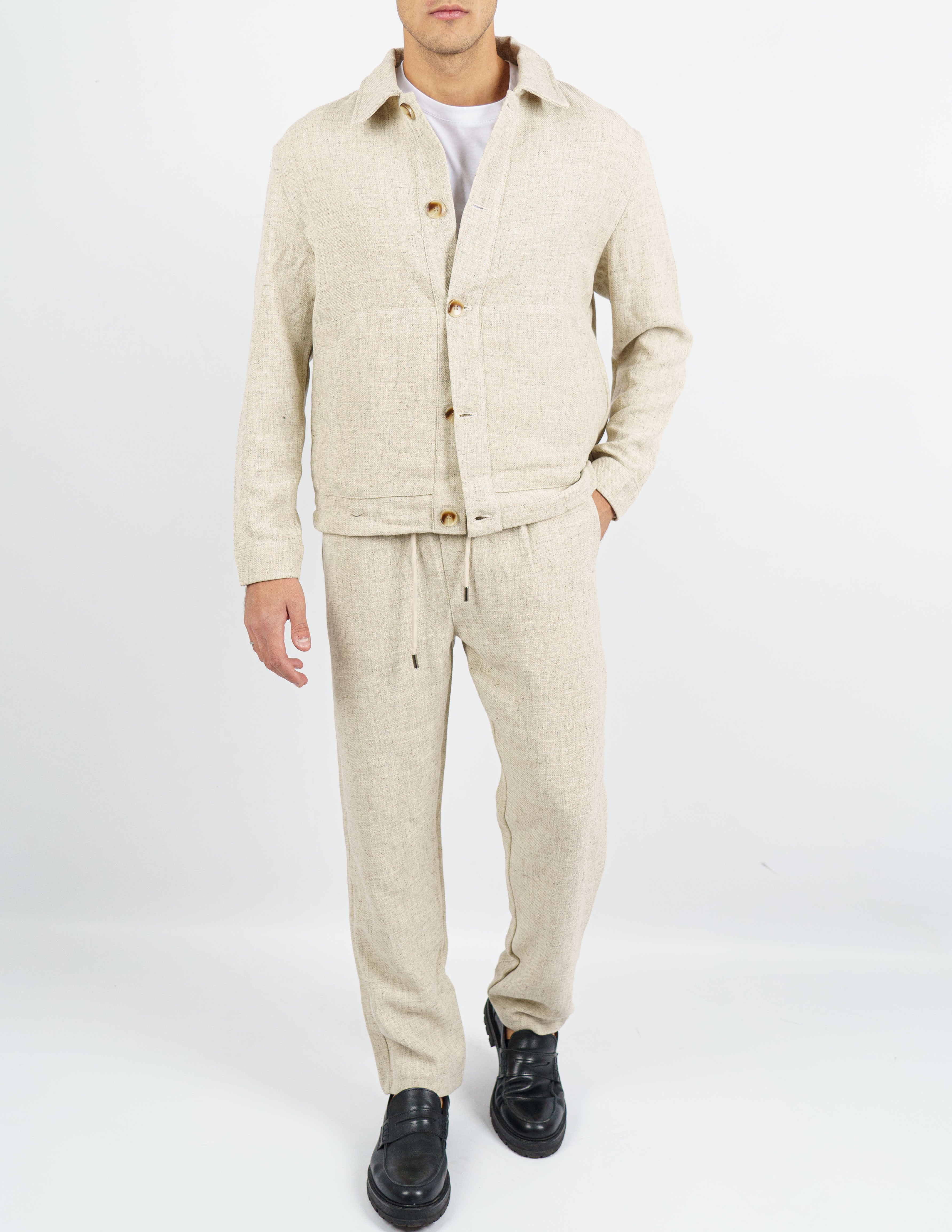 coordinato uomo tinta unita strutturato