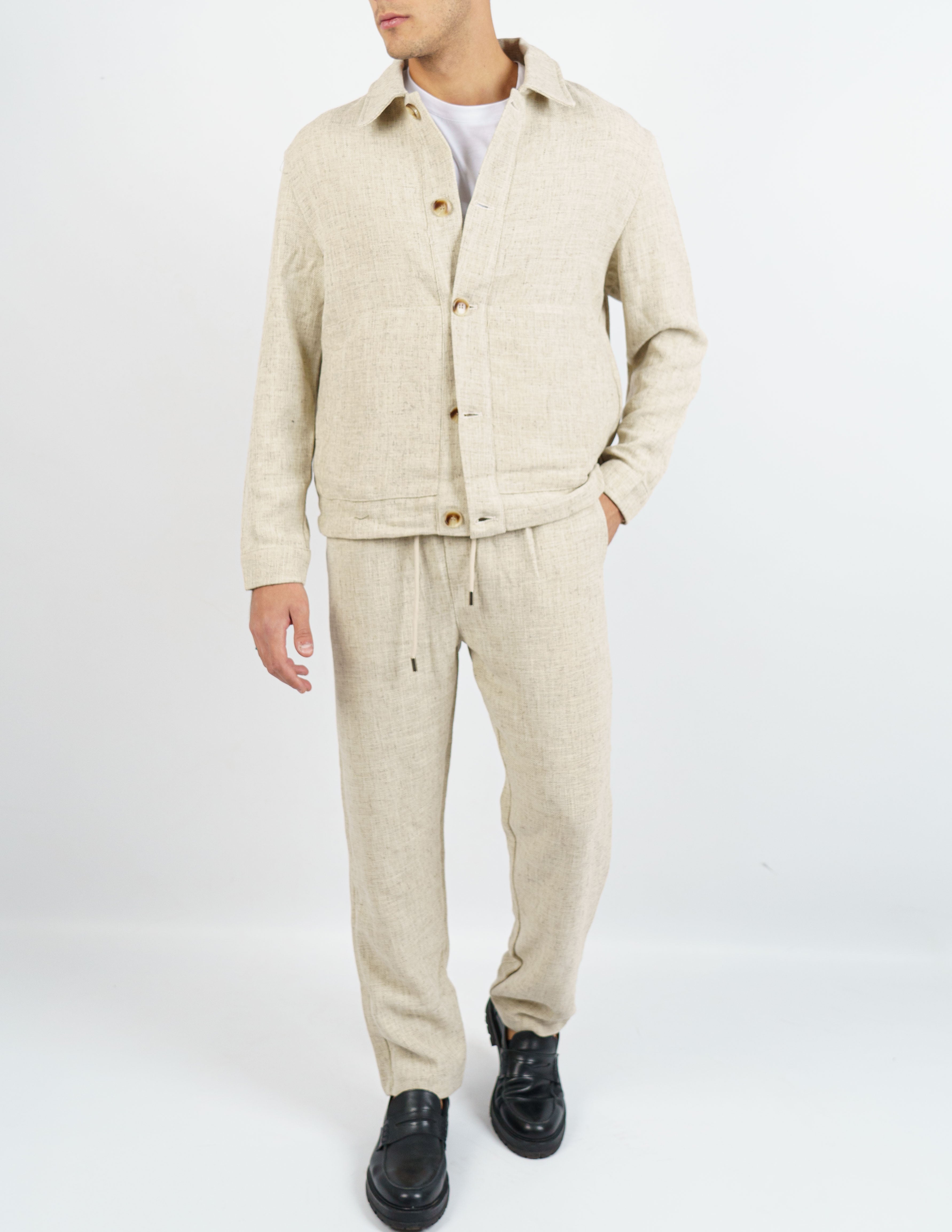 coordinato uomo tinta unita strutturato