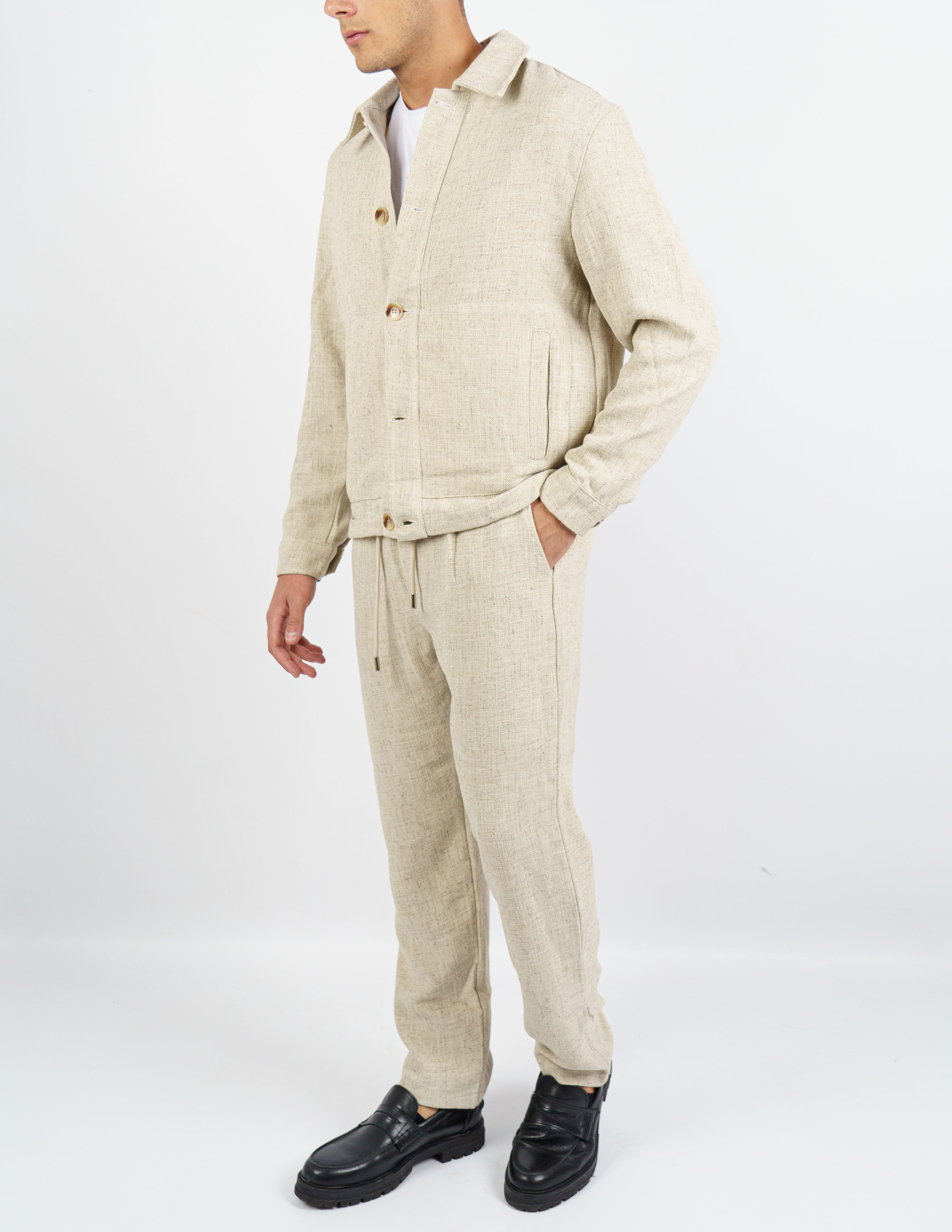 coordinato uomo tinta unita strutturato