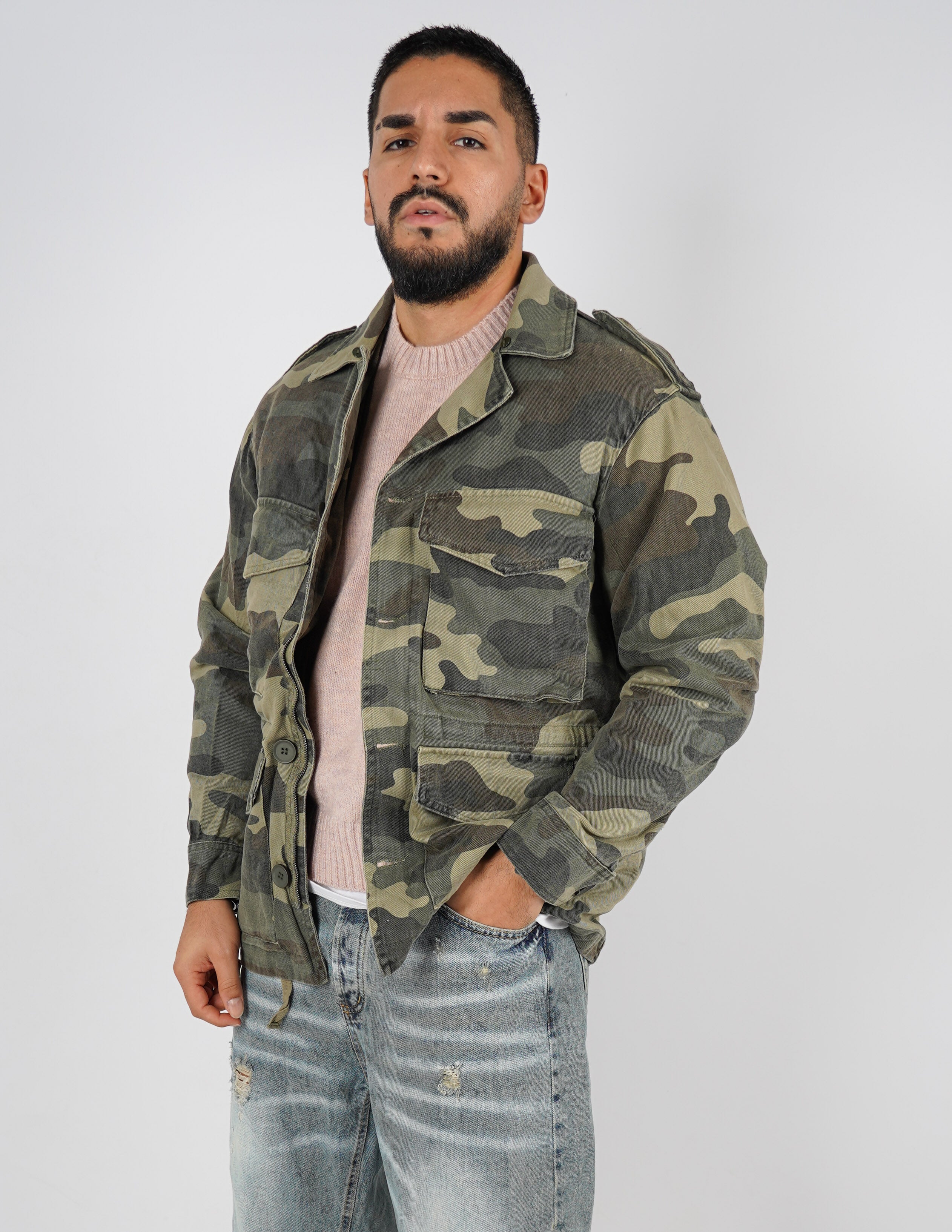 giubbino uomo camouflage