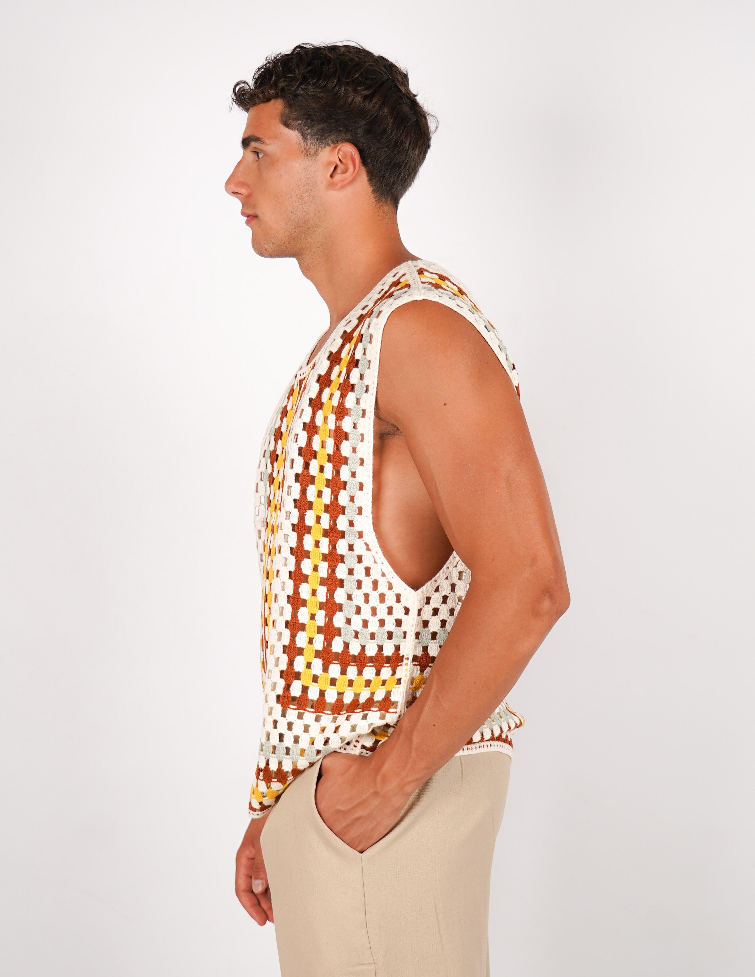 SMANICATO IN MAGLIA DEGRADE'