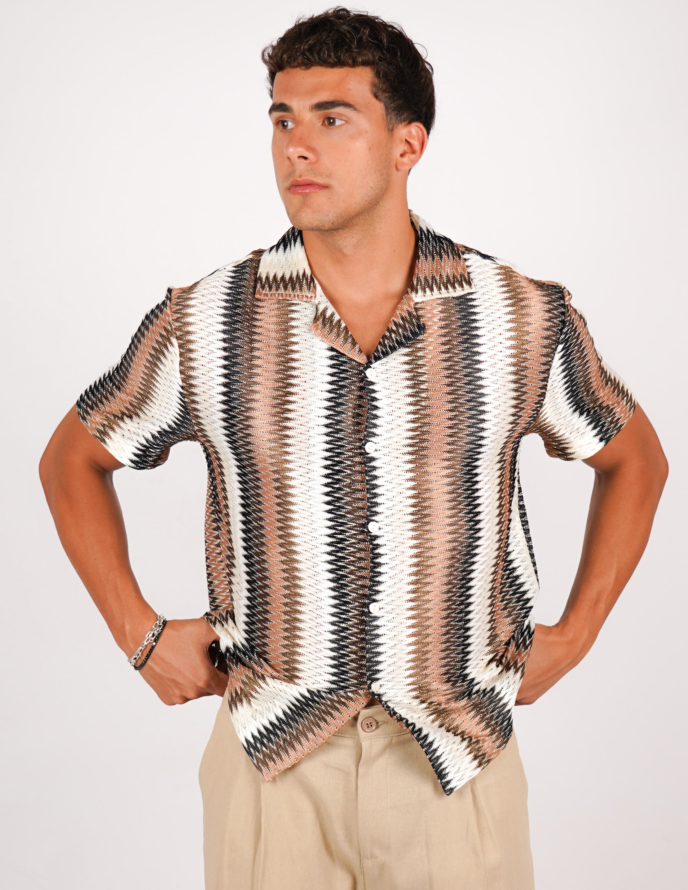 CAMICIA CROCHET A FANTASIA