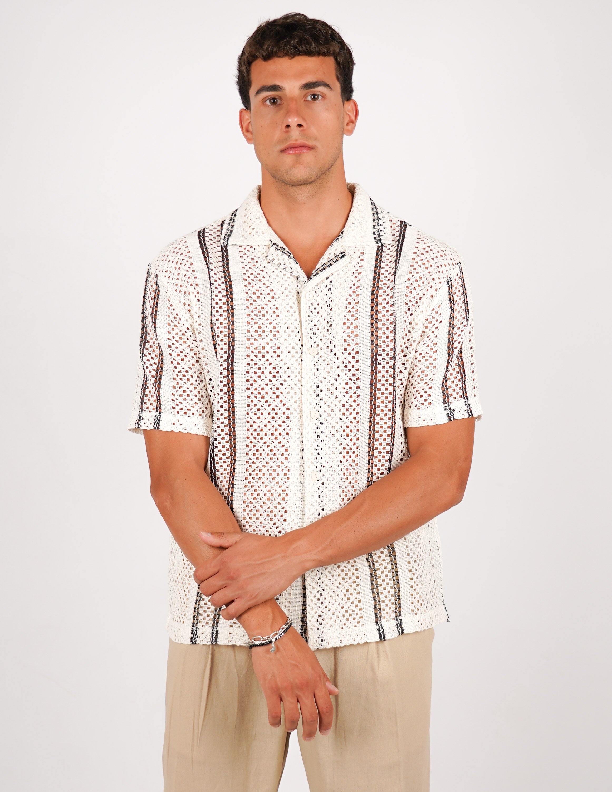 CAMICIA CROCHET A FANTASIA