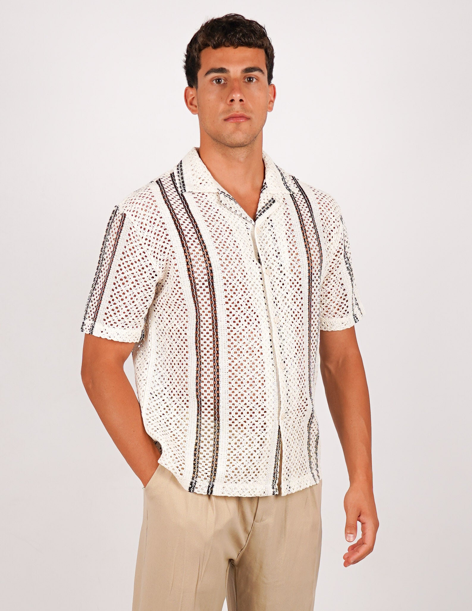 CAMICIA CROCHET A FANTASIA