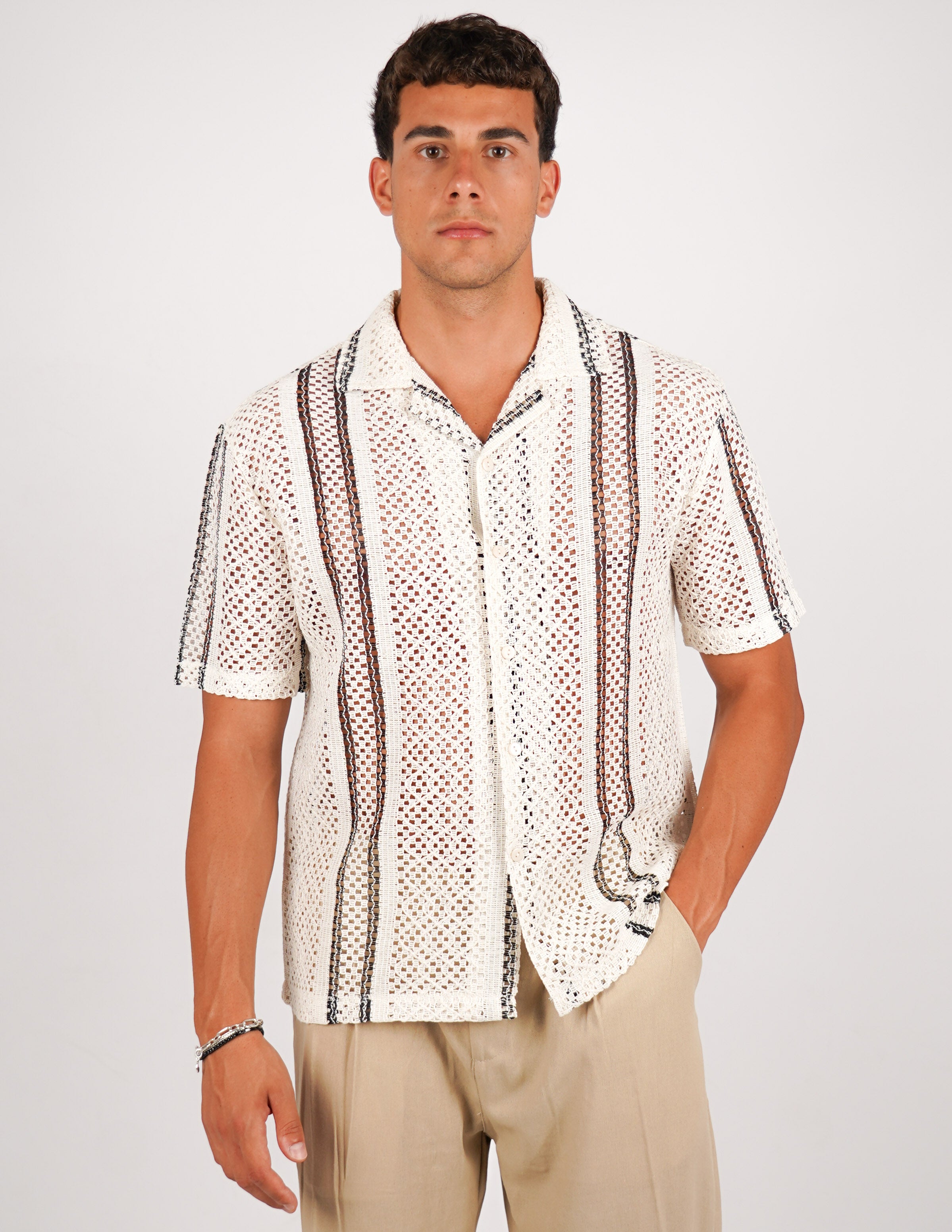 CAMICIA CROCHET A FANTASIA