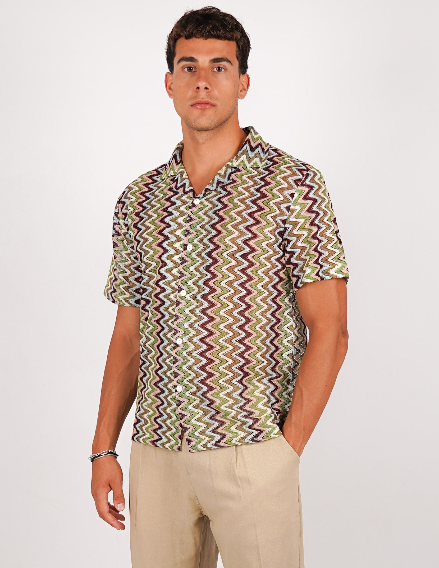 CAMICIA CROCHET A FANTASIA