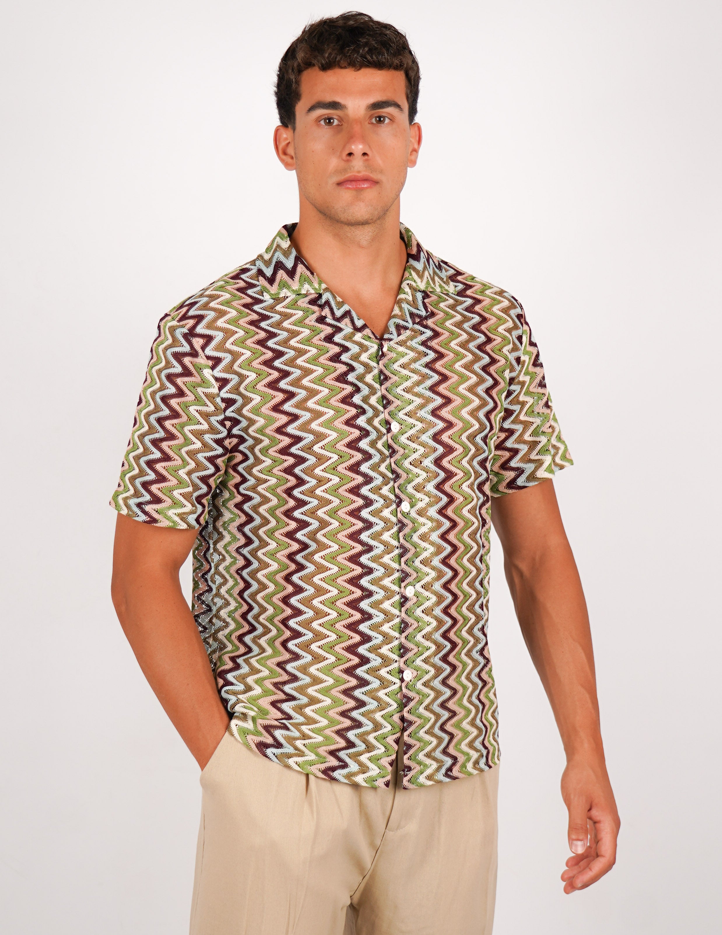 CAMICIA CROCHET A FANTASIA