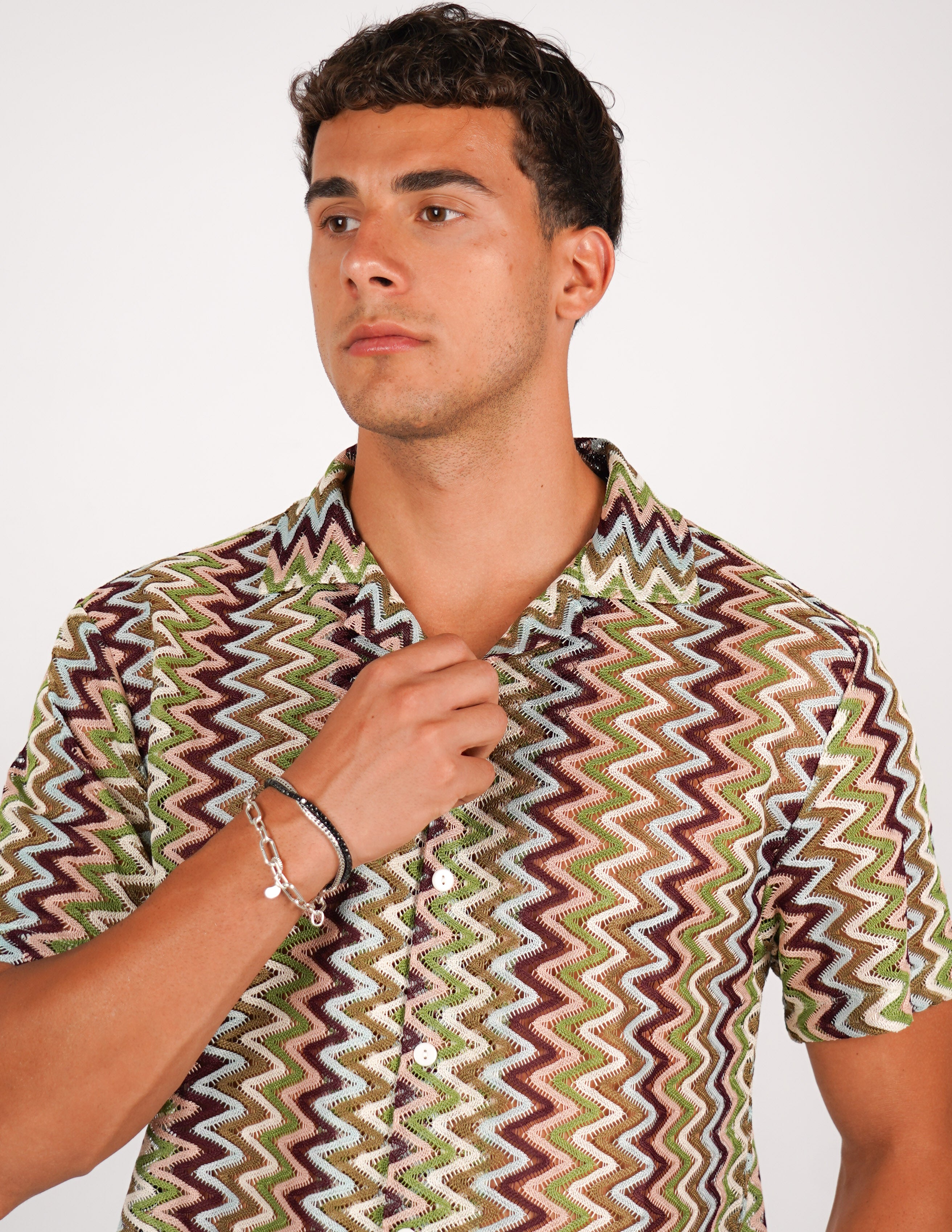 CAMICIA CROCHET A FANTASIA