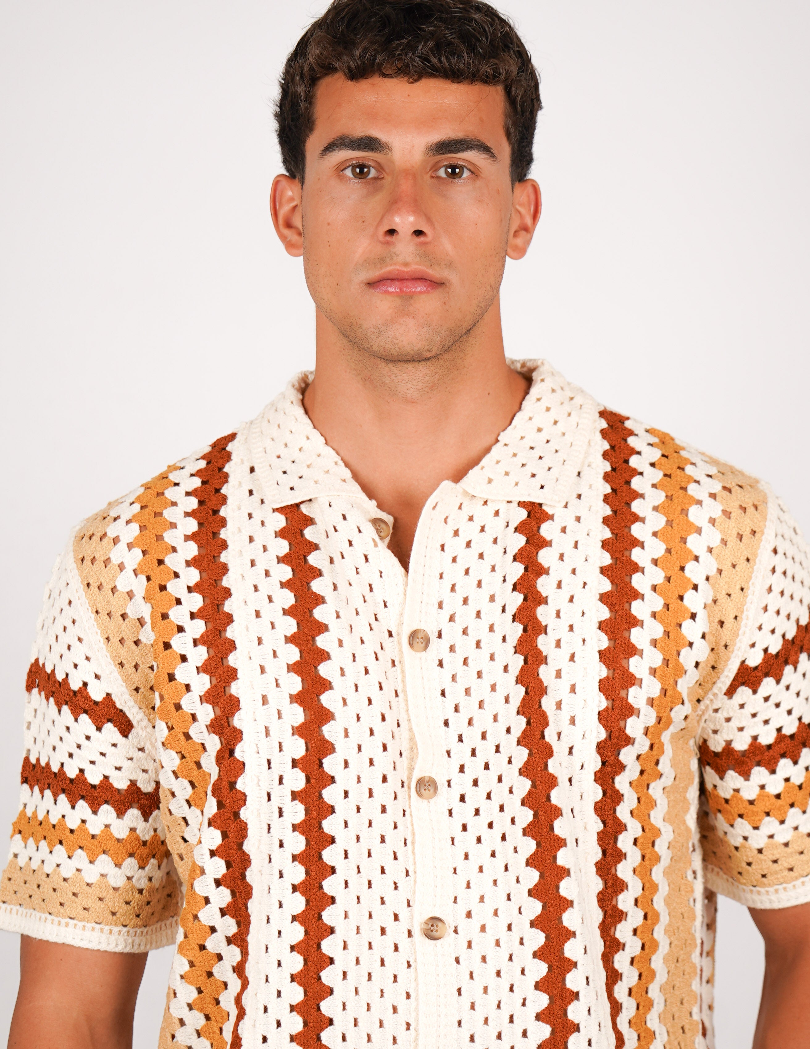 CAMICIA CROCHET A FANTASIA