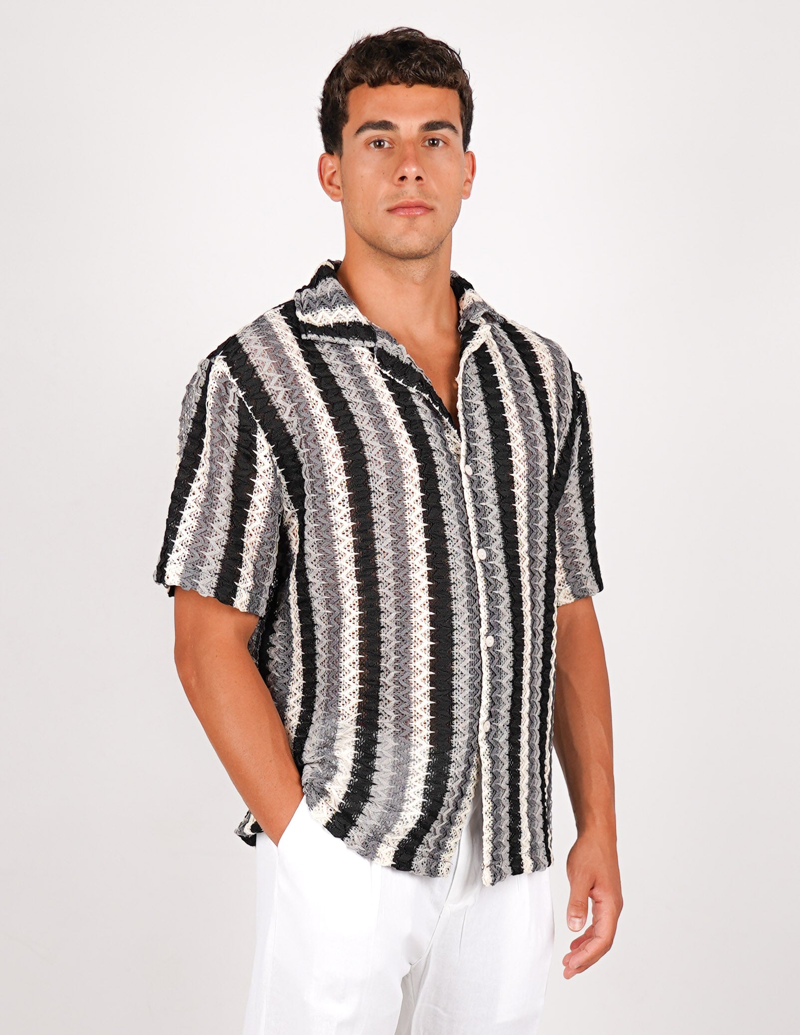 CAMICIA CROCHET A FANTASIA