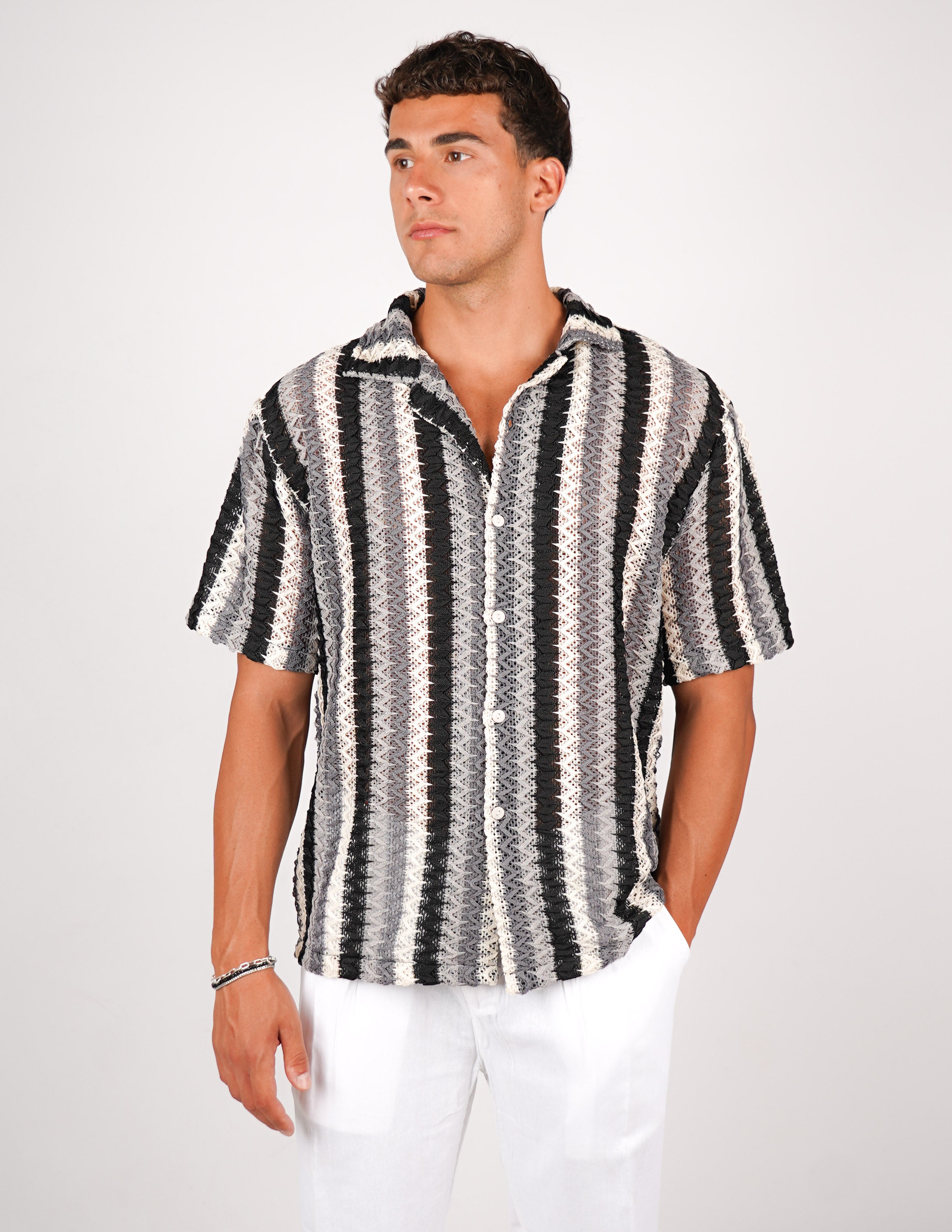 CAMICIA CROCHET A FANTASIA