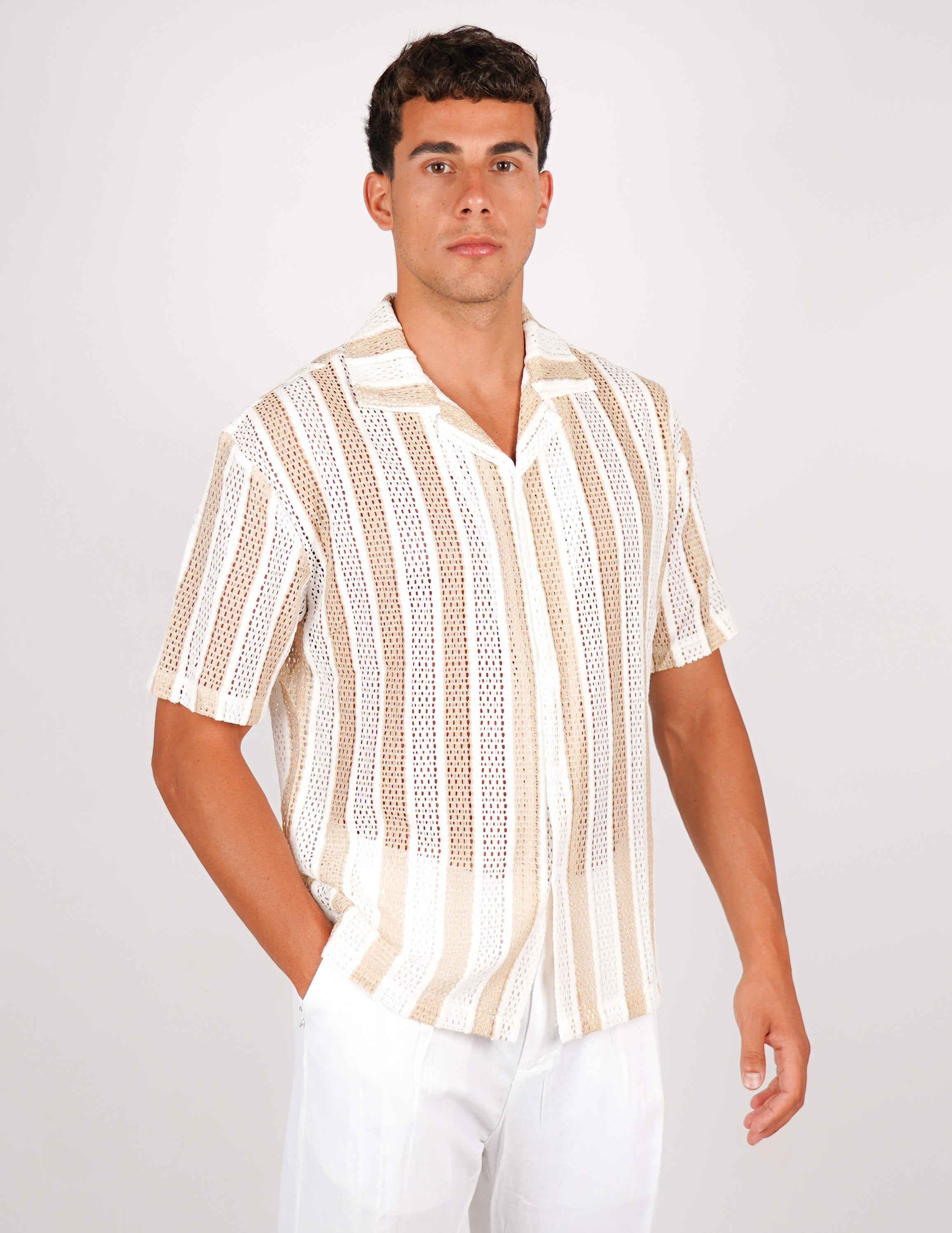 CAMICIA CROCHET A FANTASIA