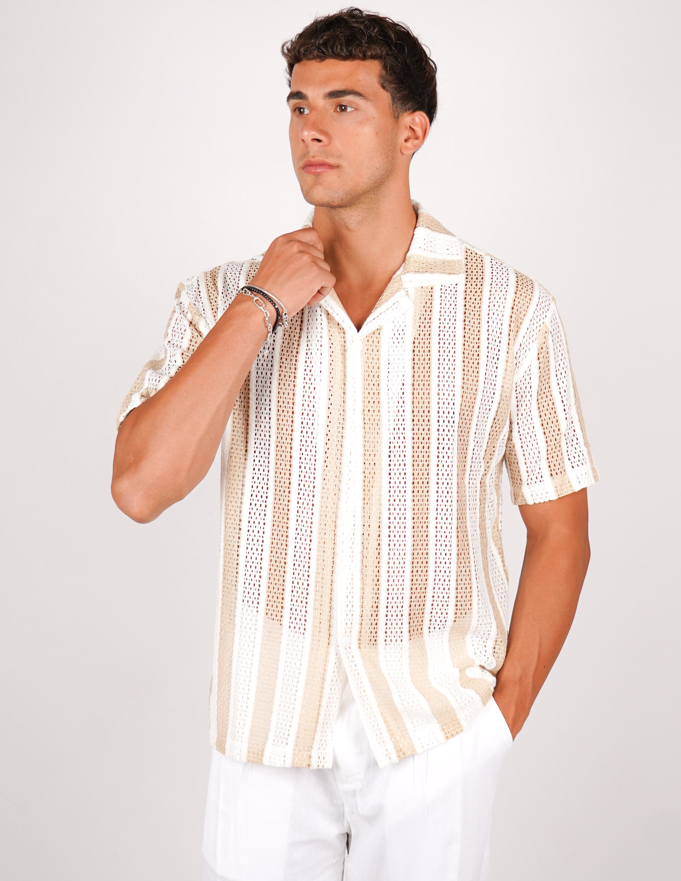 CAMICIA CROCHET A FANTASIA