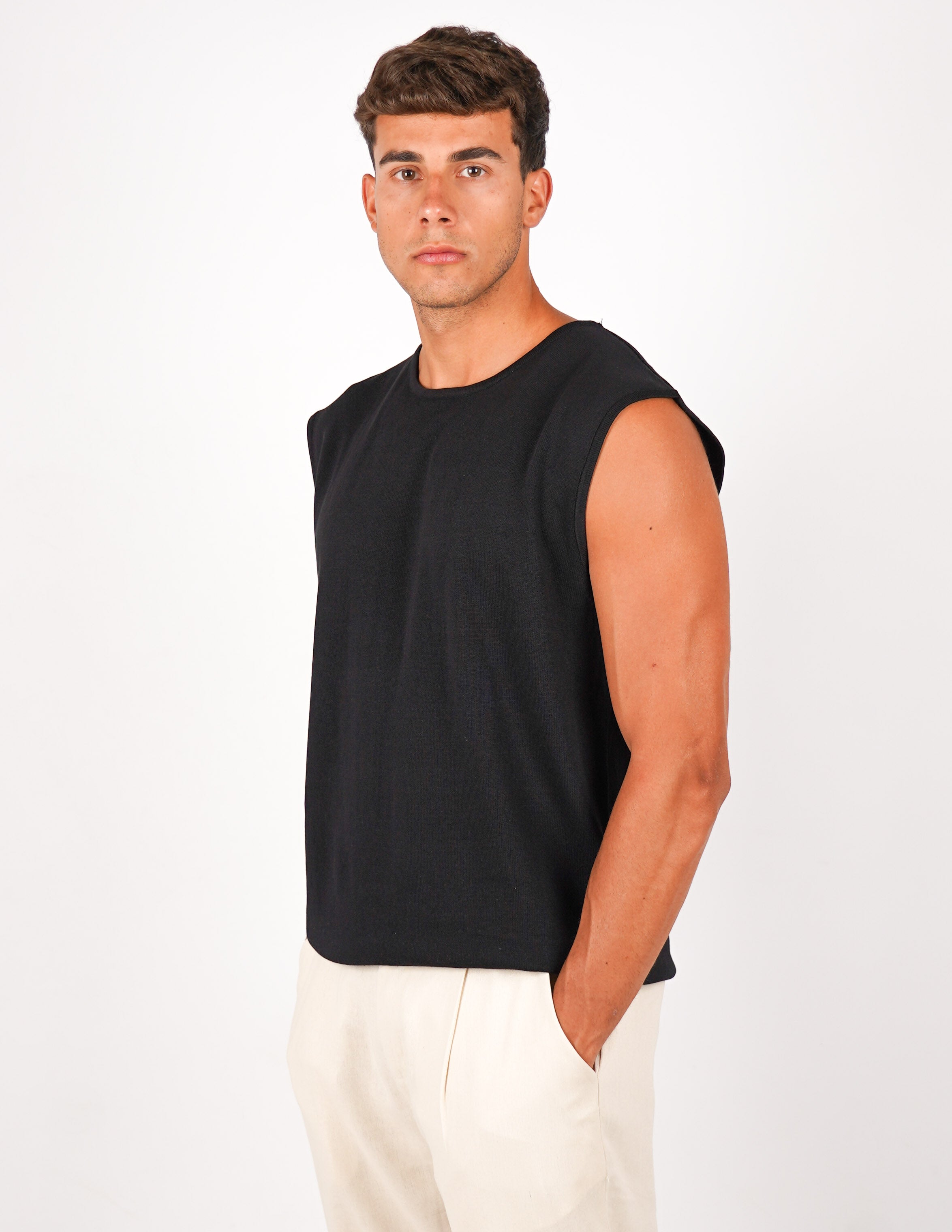 T-SHIRT IN FILO SMANICATA