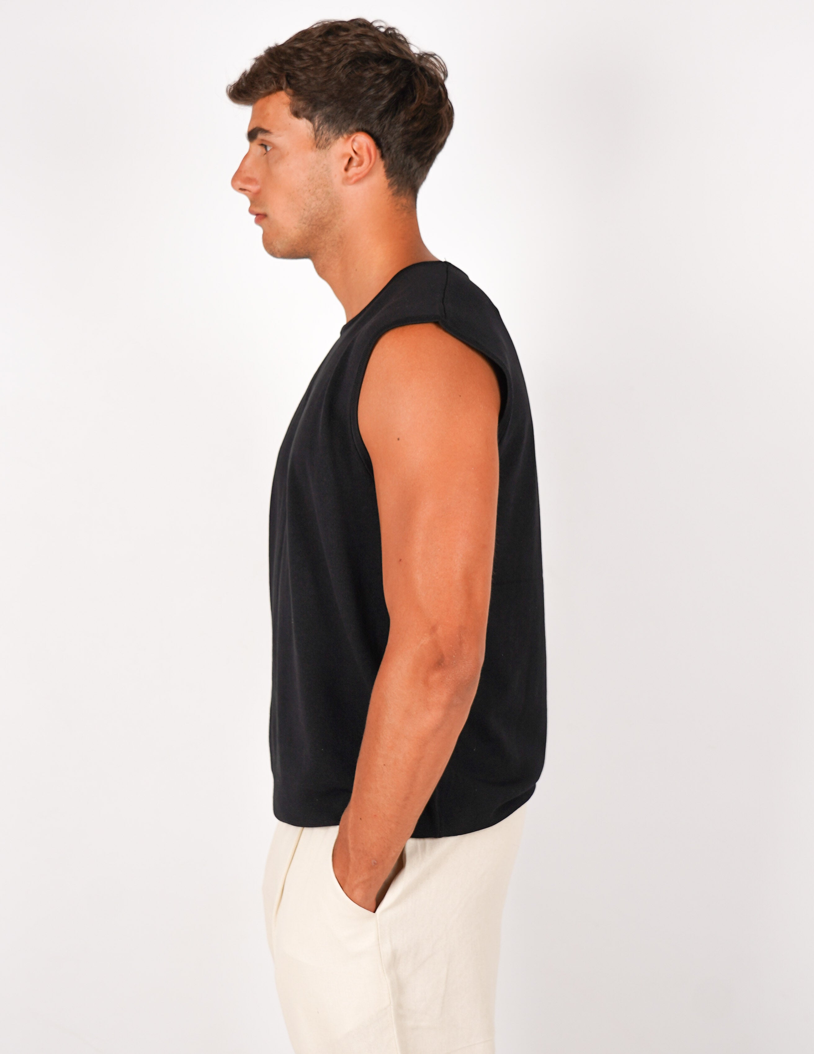 T-SHIRT IN FILO SMANICATA