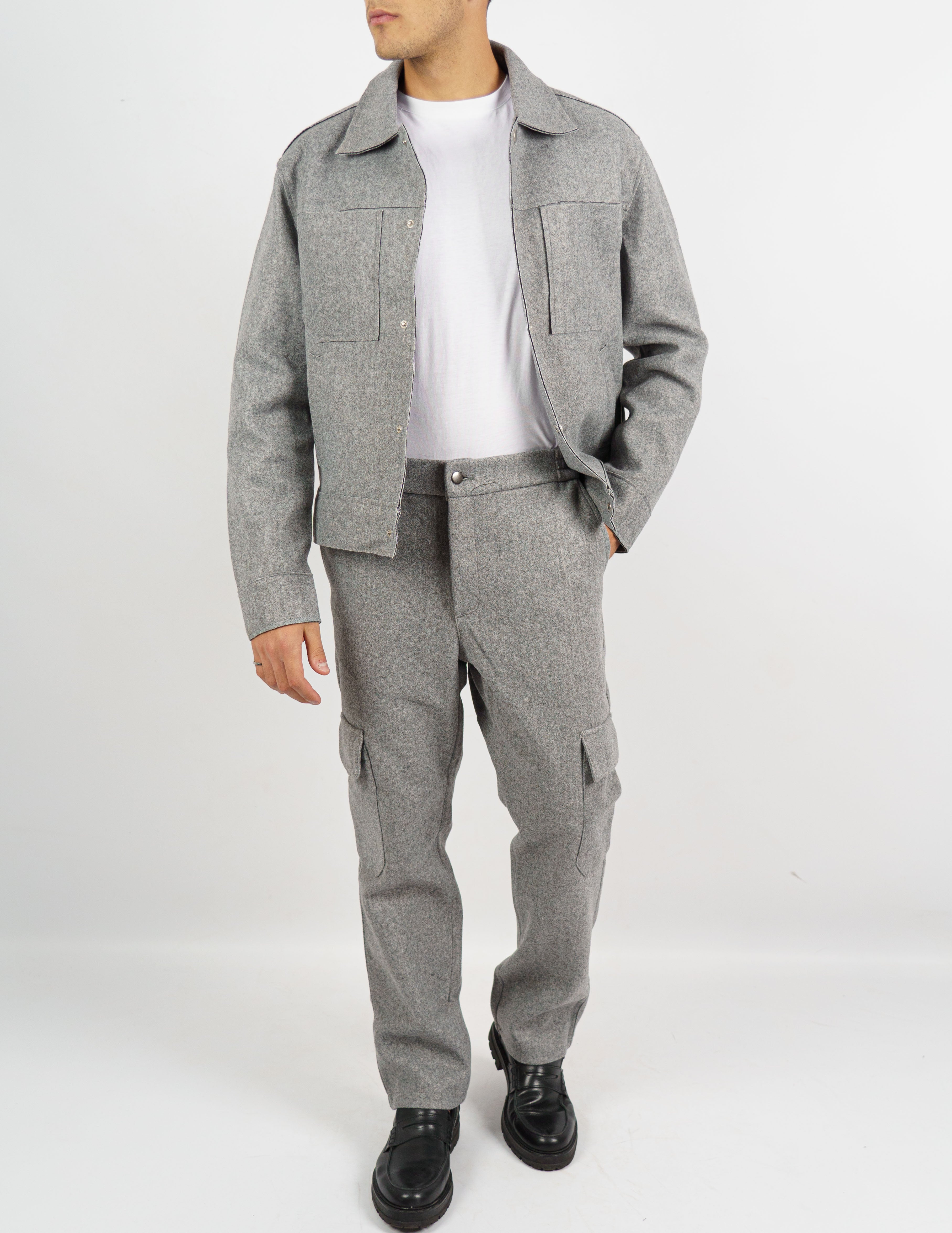 coordinato uomo strutturato tinta unita