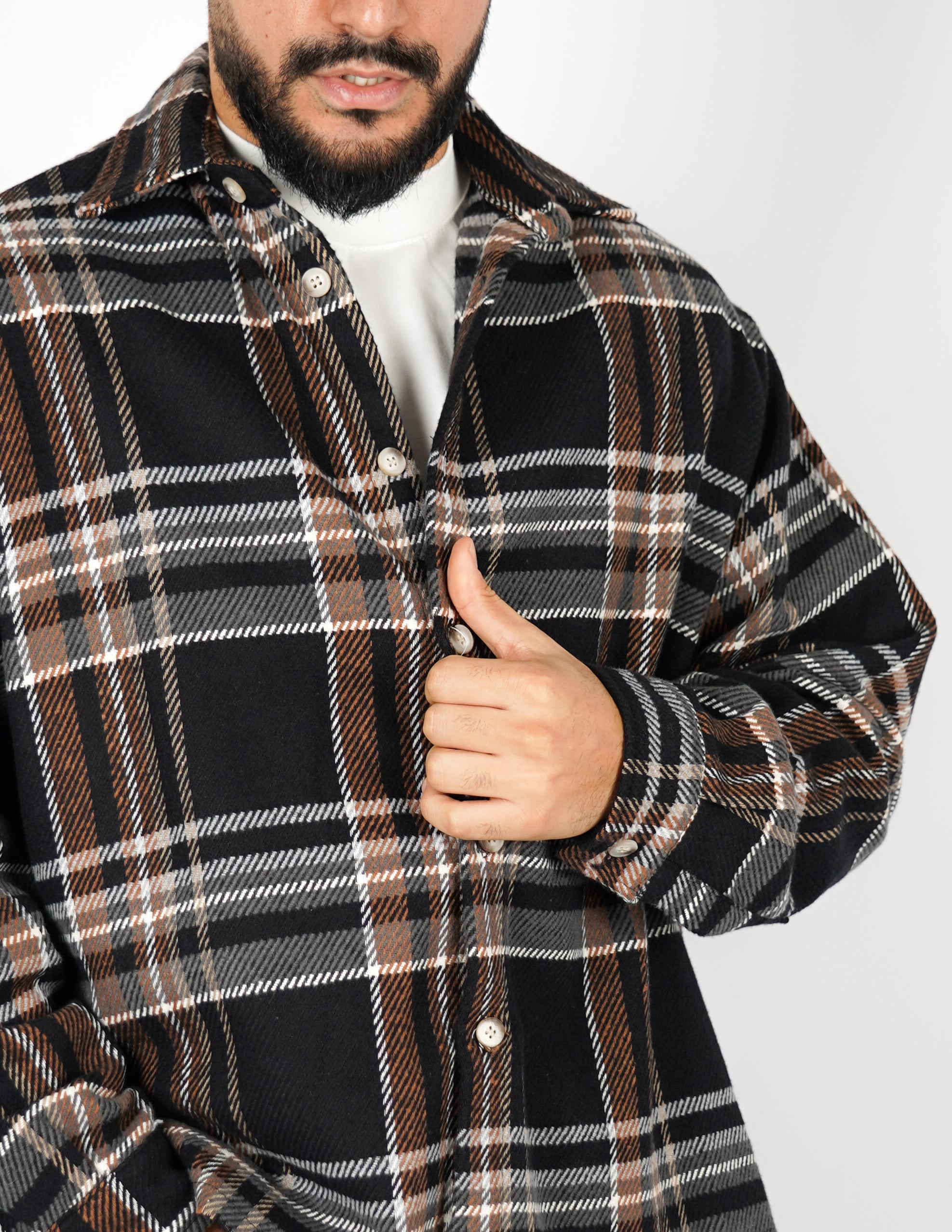 CAMICIA A QUADRI CROP FIT