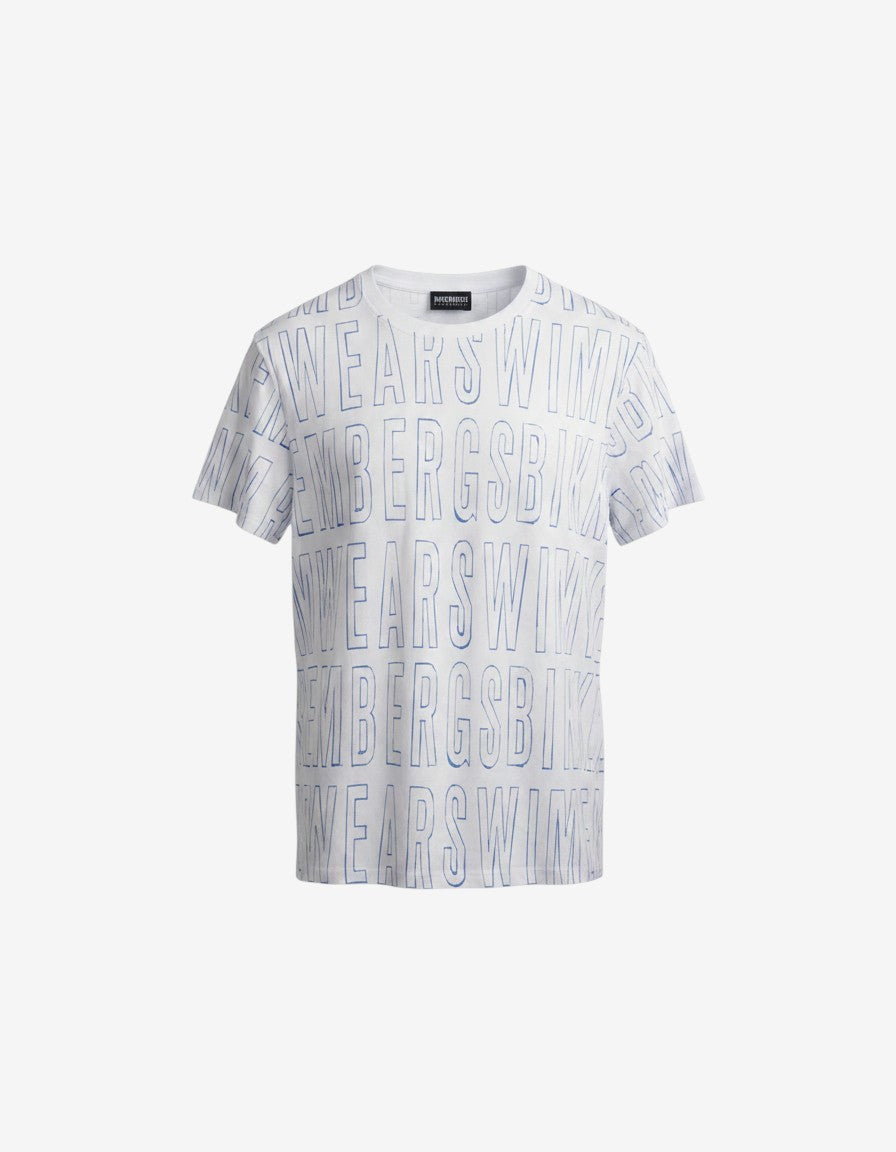 T-SHIRT LEGGERA CON STAMPA BIKKEMBERGS