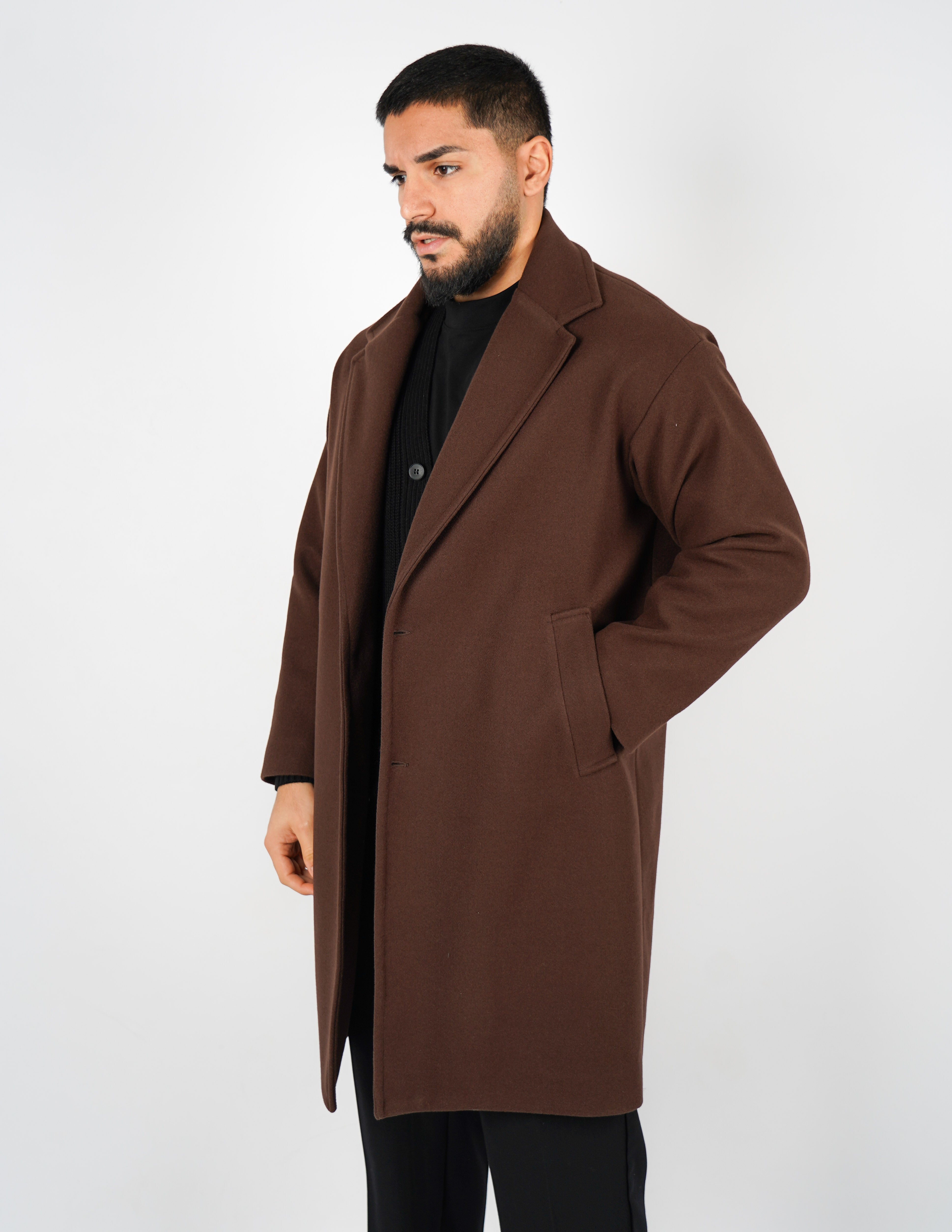 cappotto elegante monopetto oversize