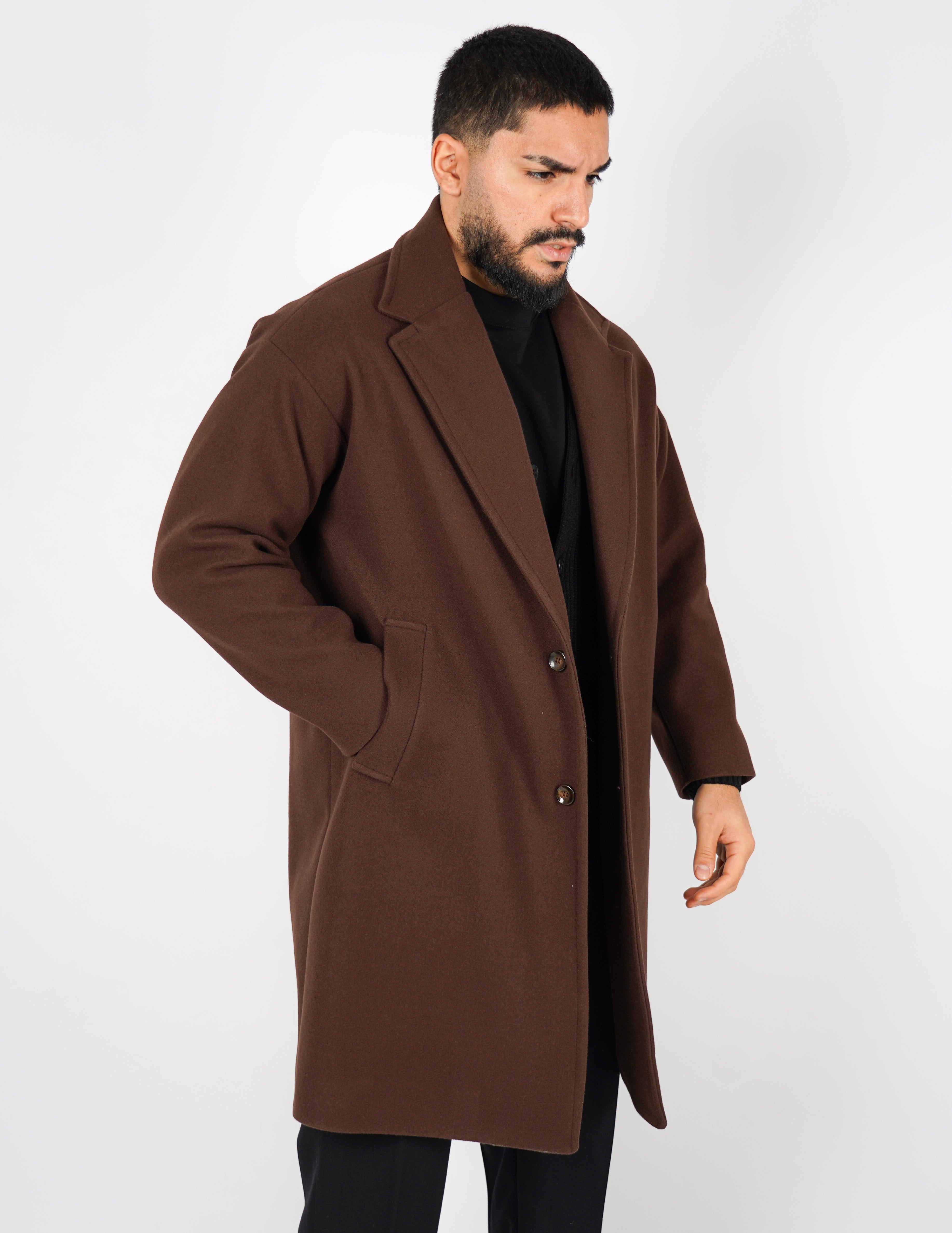cappotto elegante monopetto oversize