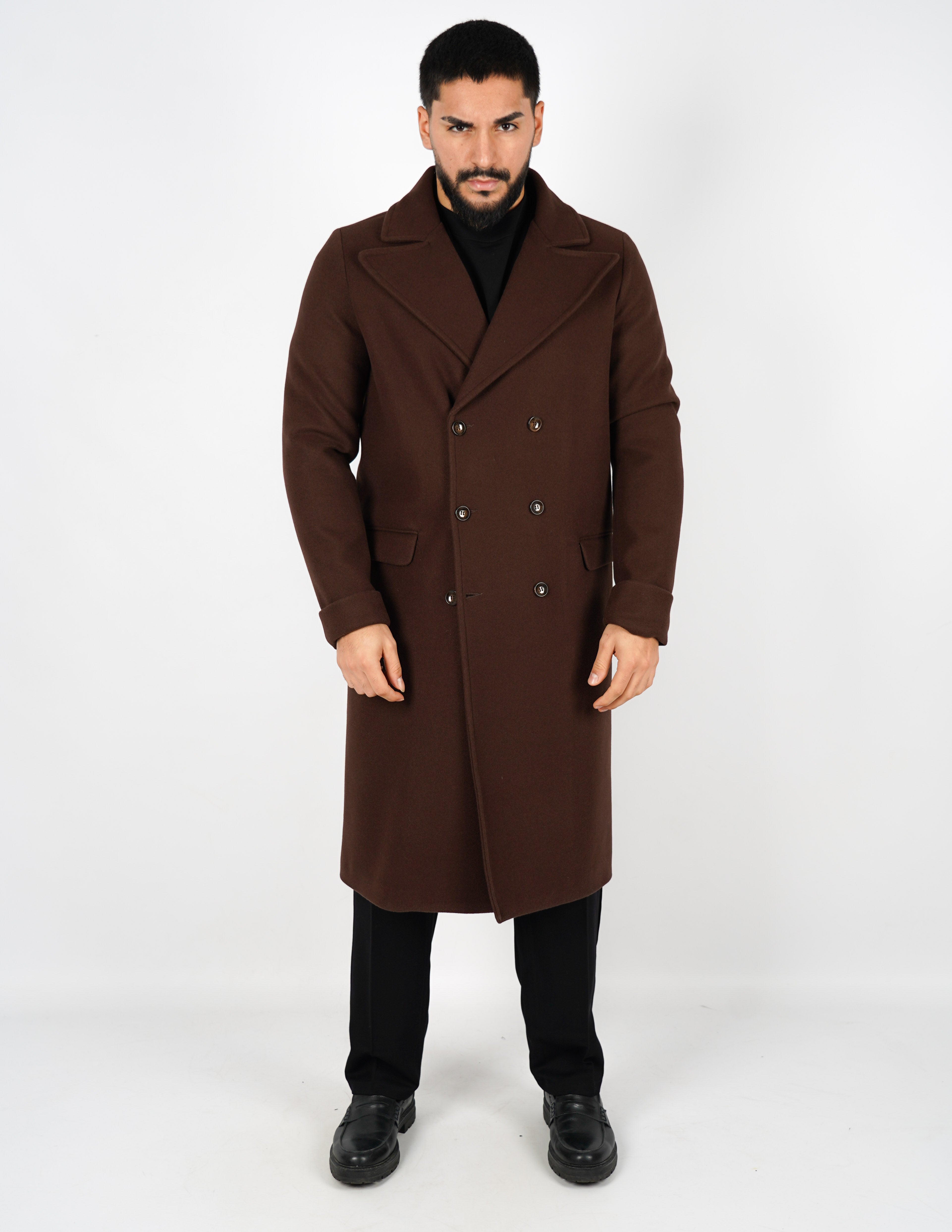 Cappotto elegante lungo doppiopetto