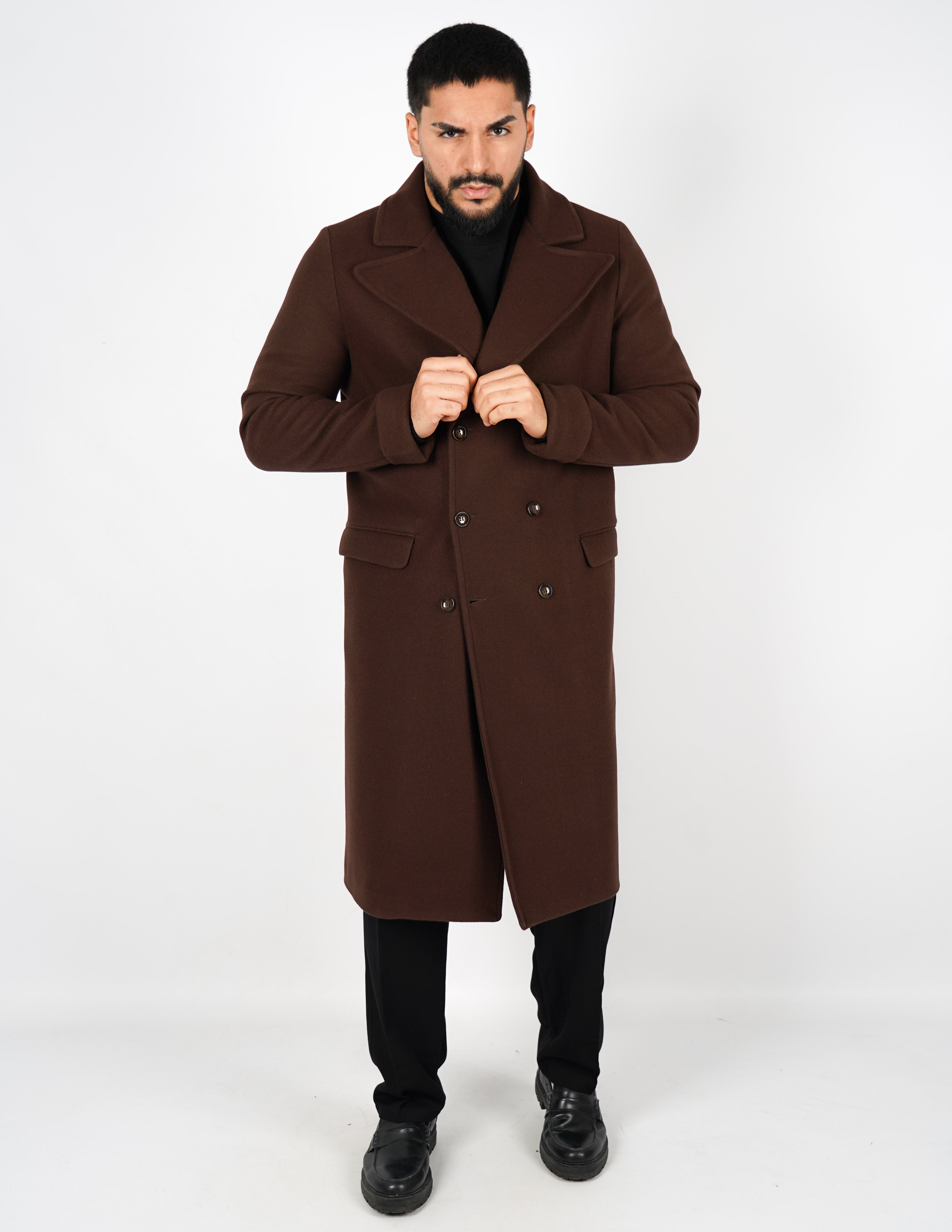 Cappotto elegante lungo doppiopetto