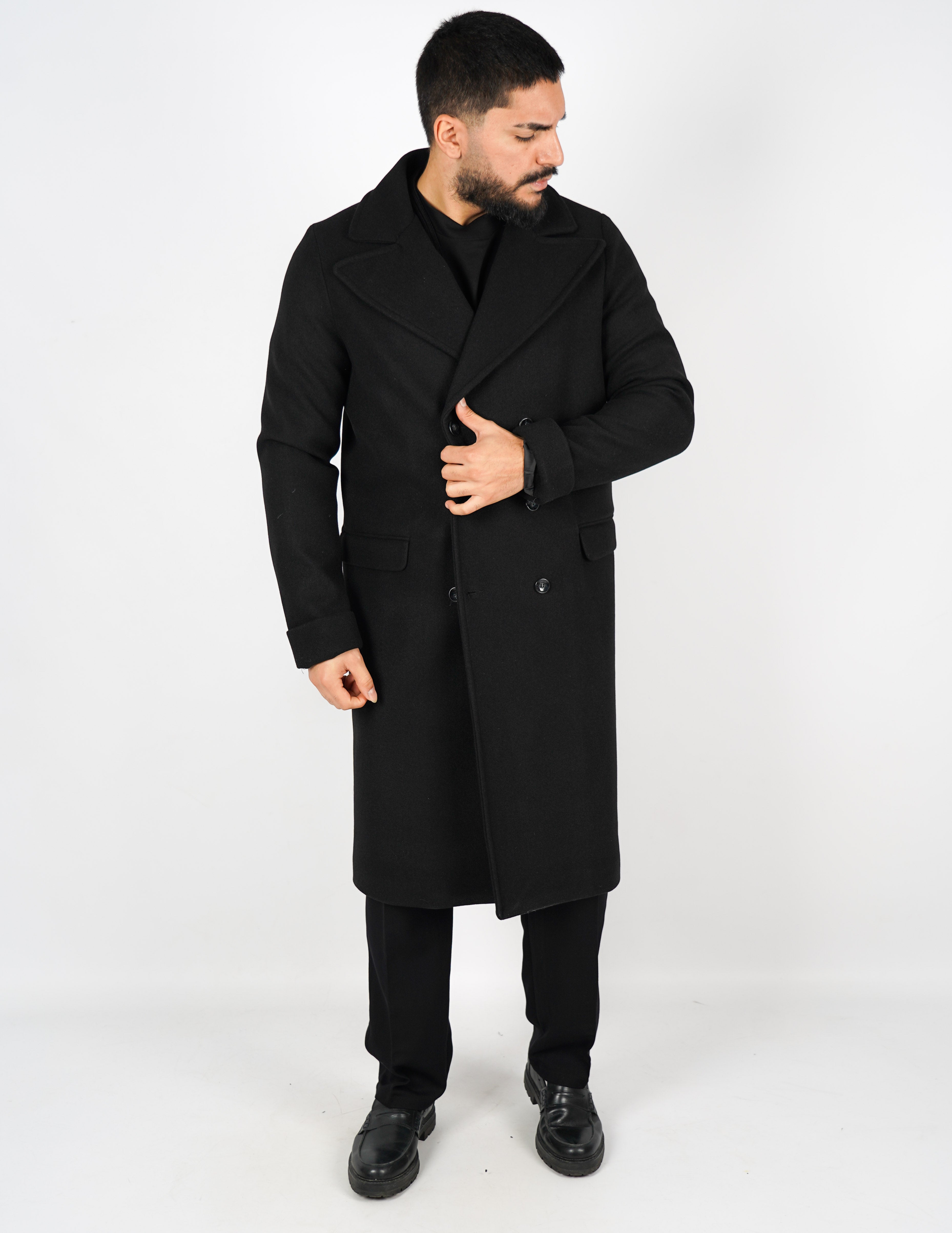 Cappotto elegante lungo doppiopetto