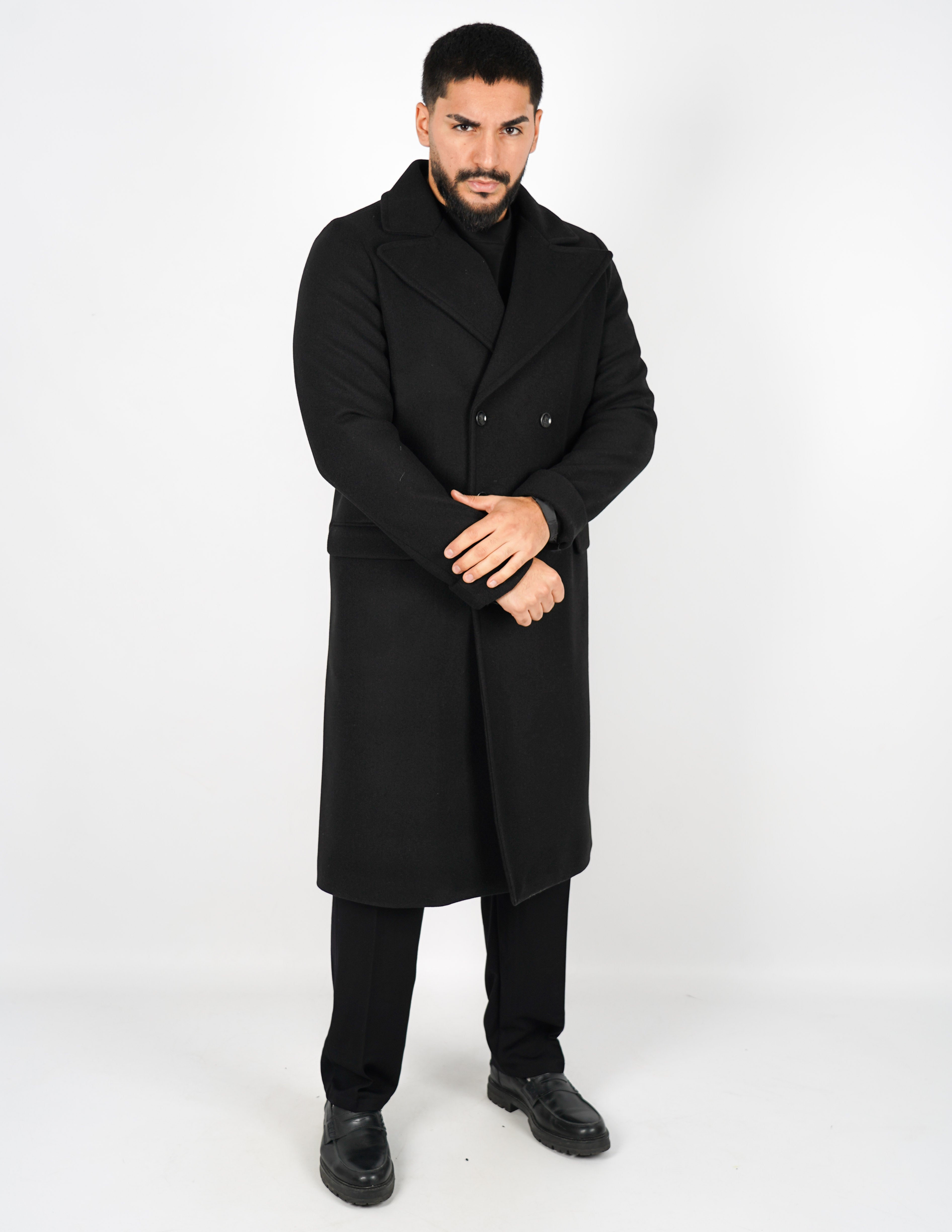 Cappotto elegante lungo doppiopetto