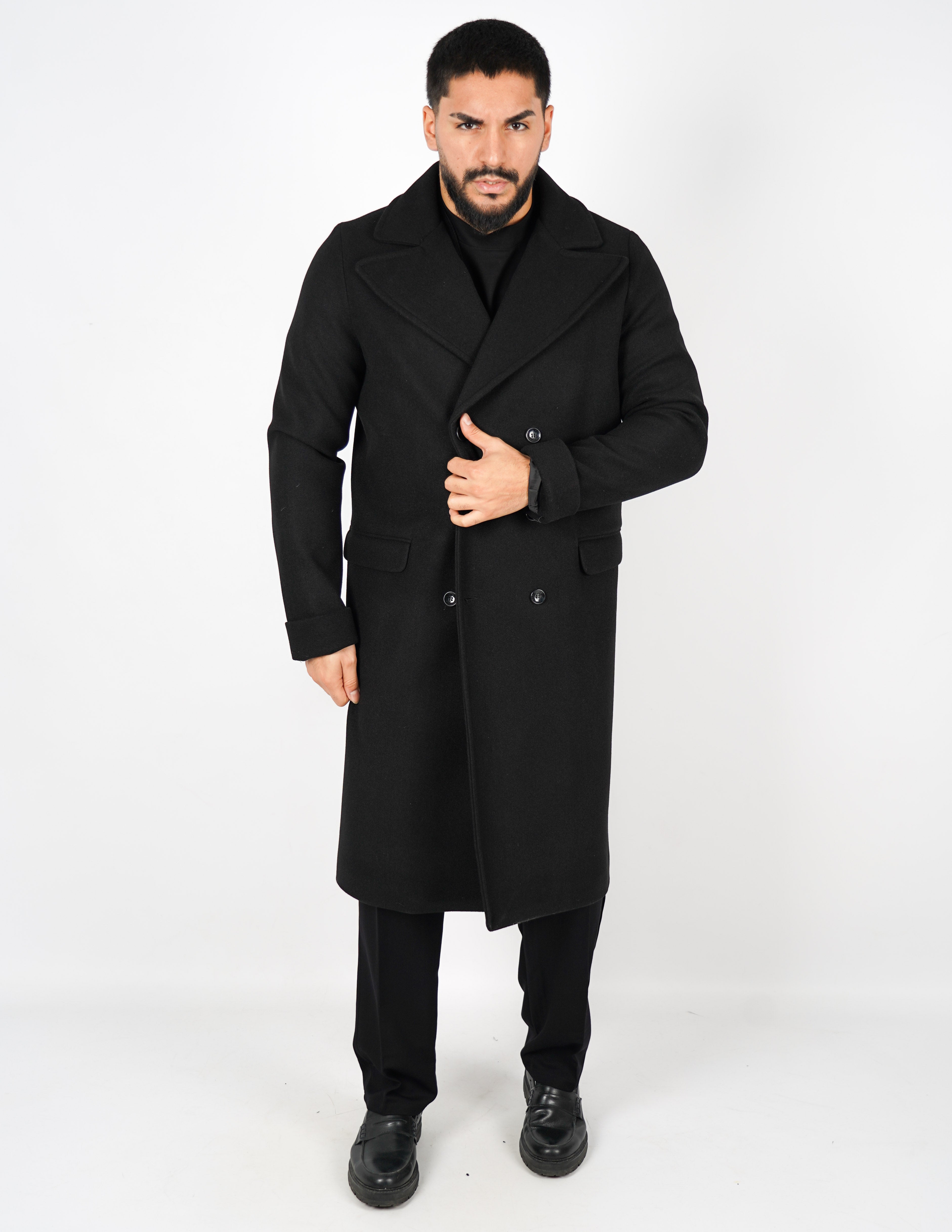 Cappotto elegante lungo doppiopetto