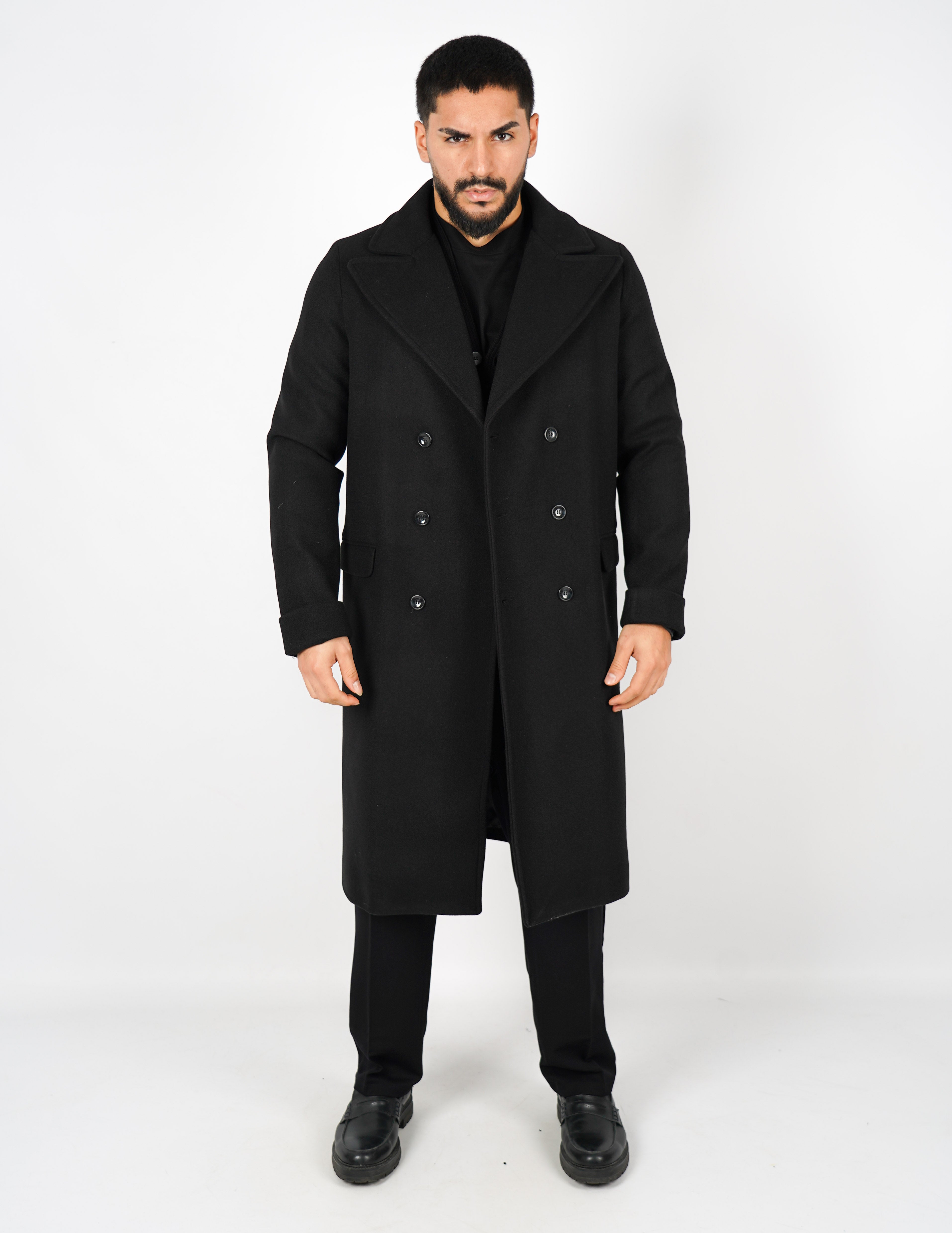 Cappotto elegante lungo doppiopetto